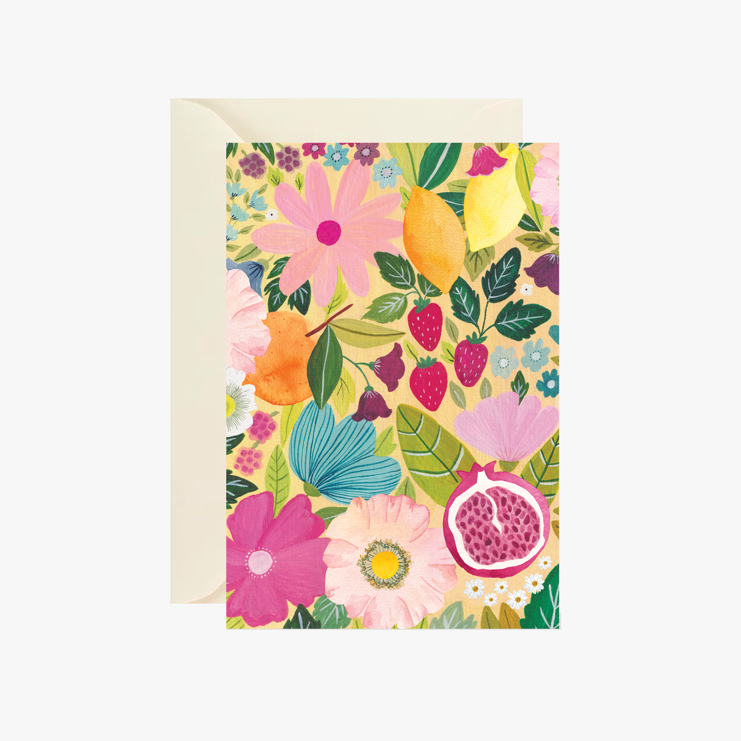 carte postale fleurs d'été