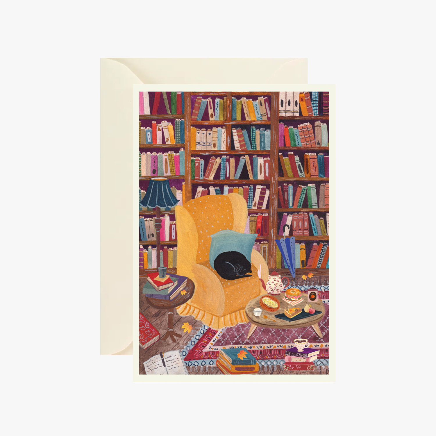 carte postale librairie cosy