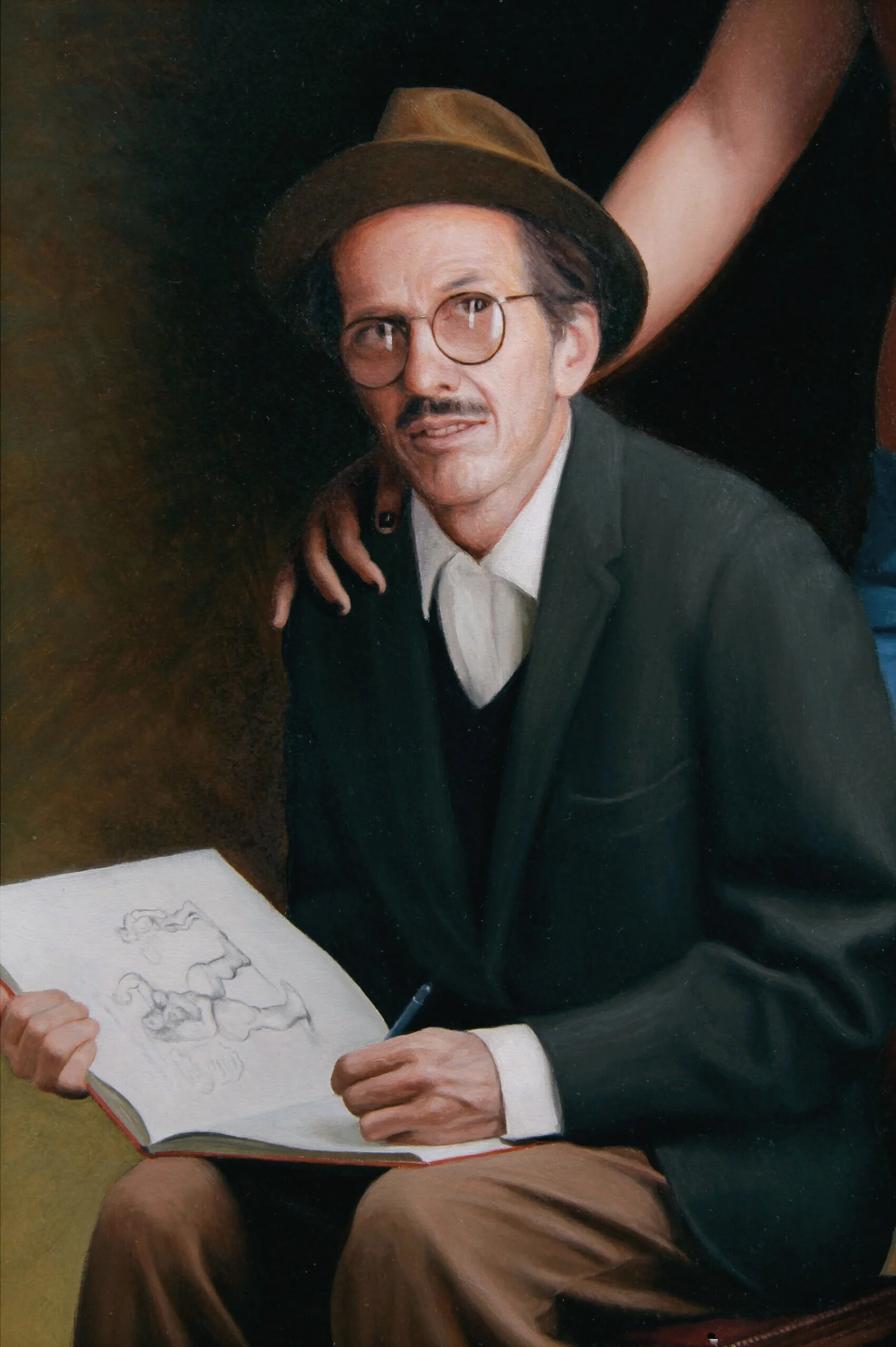 "Portrait of Robert Crumb" detail