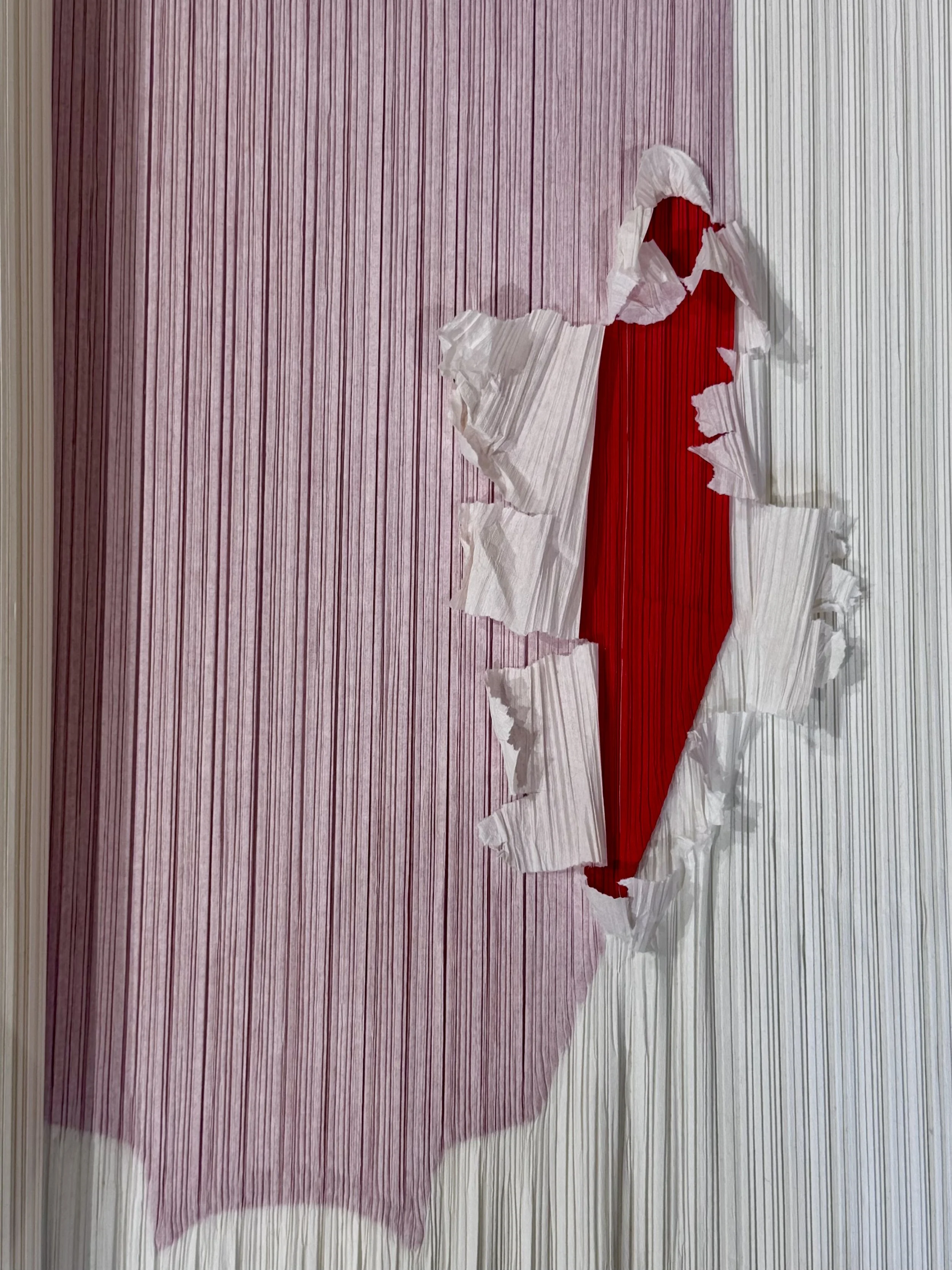 Pleated paper studies at @isseymiyakeofficial 