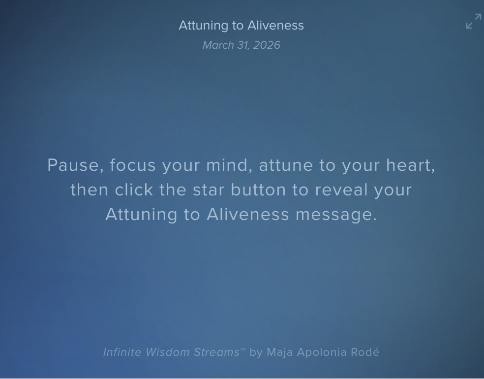 Attuning to Aliveness Oracle