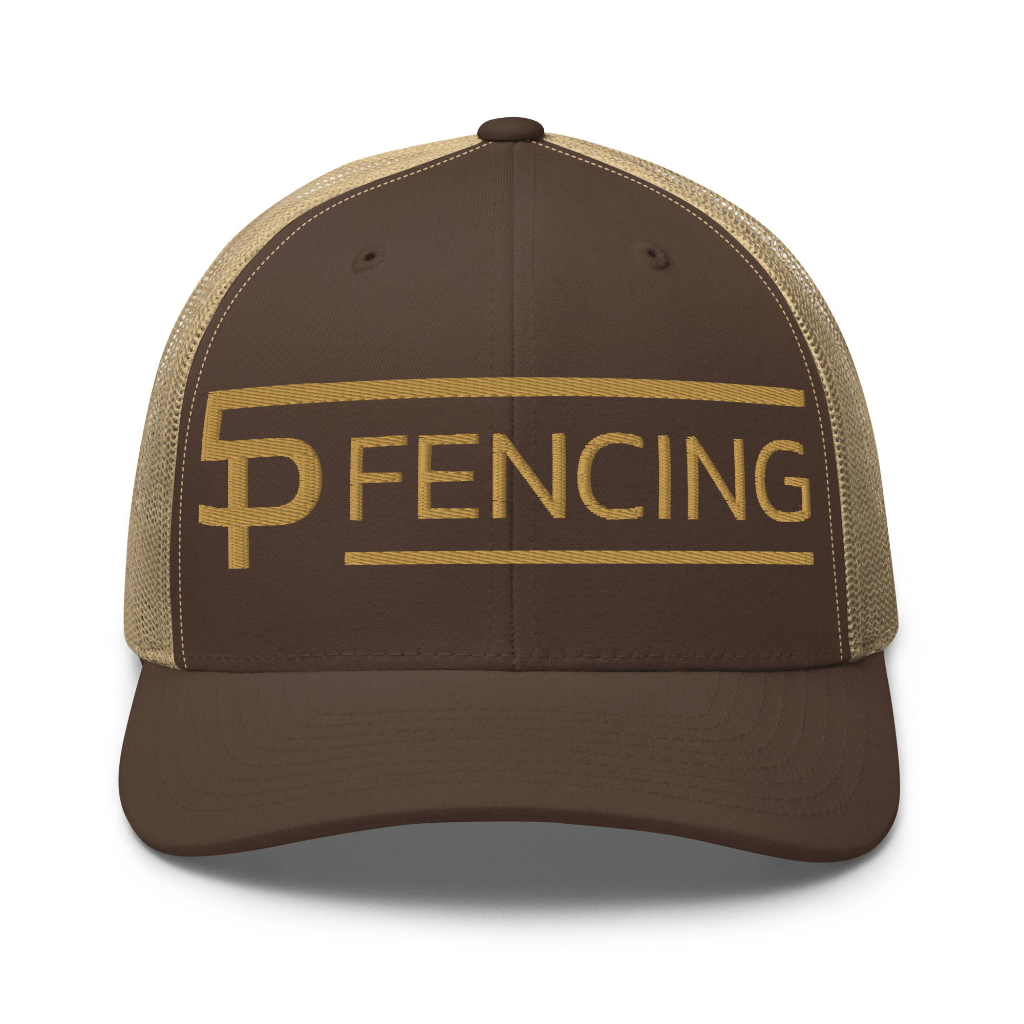 5P Fencing - Brown / Beige Snapback Trucker Cap