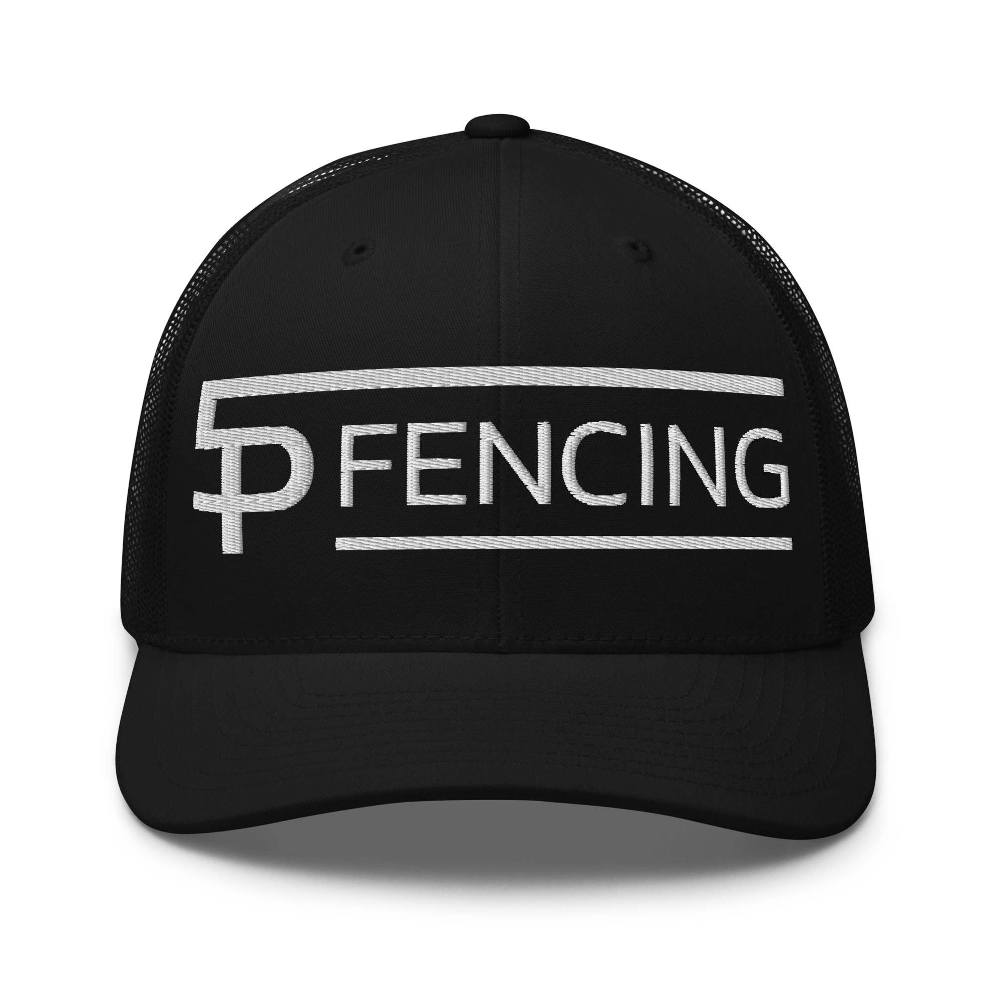 5P Fencing - Black / White Snapback Trucker Cap