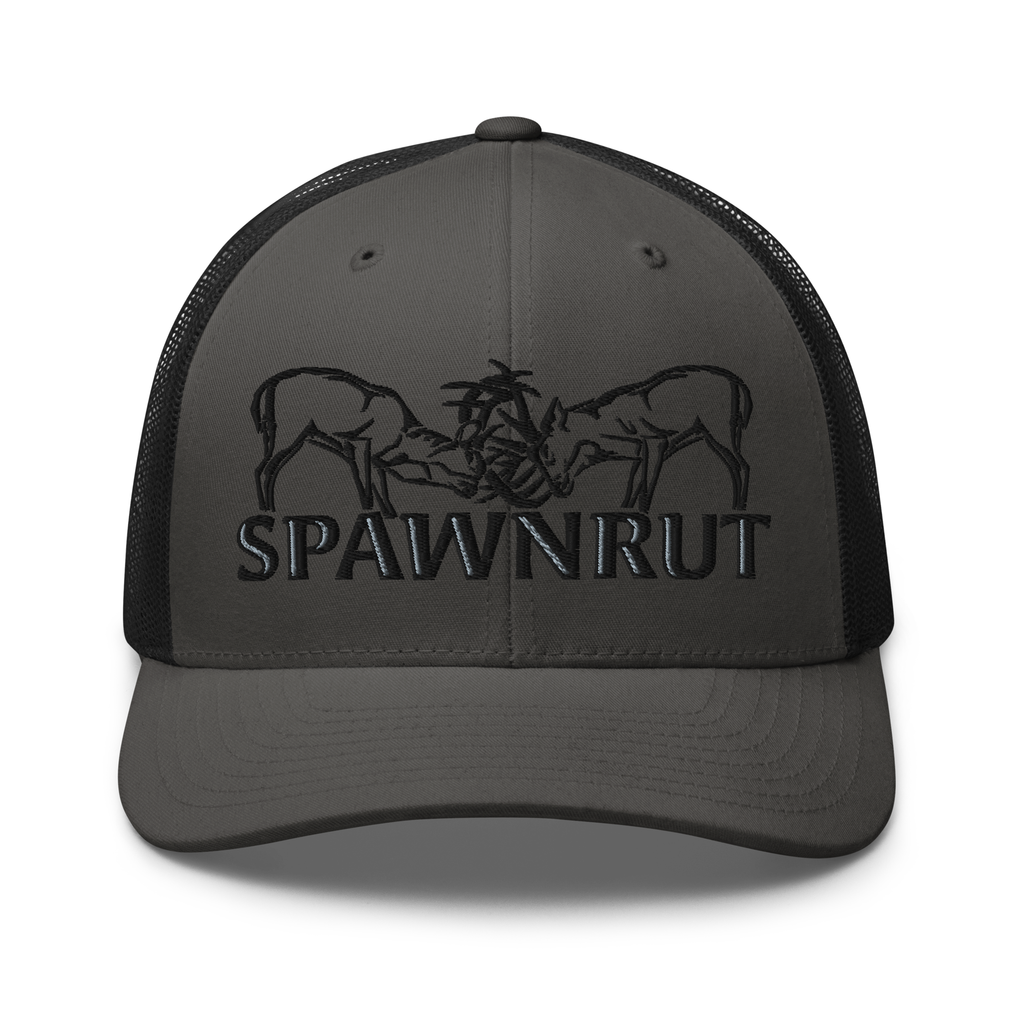 SpawnRut - The RUT is On II - Black/Grey Trucker Snapback Cap