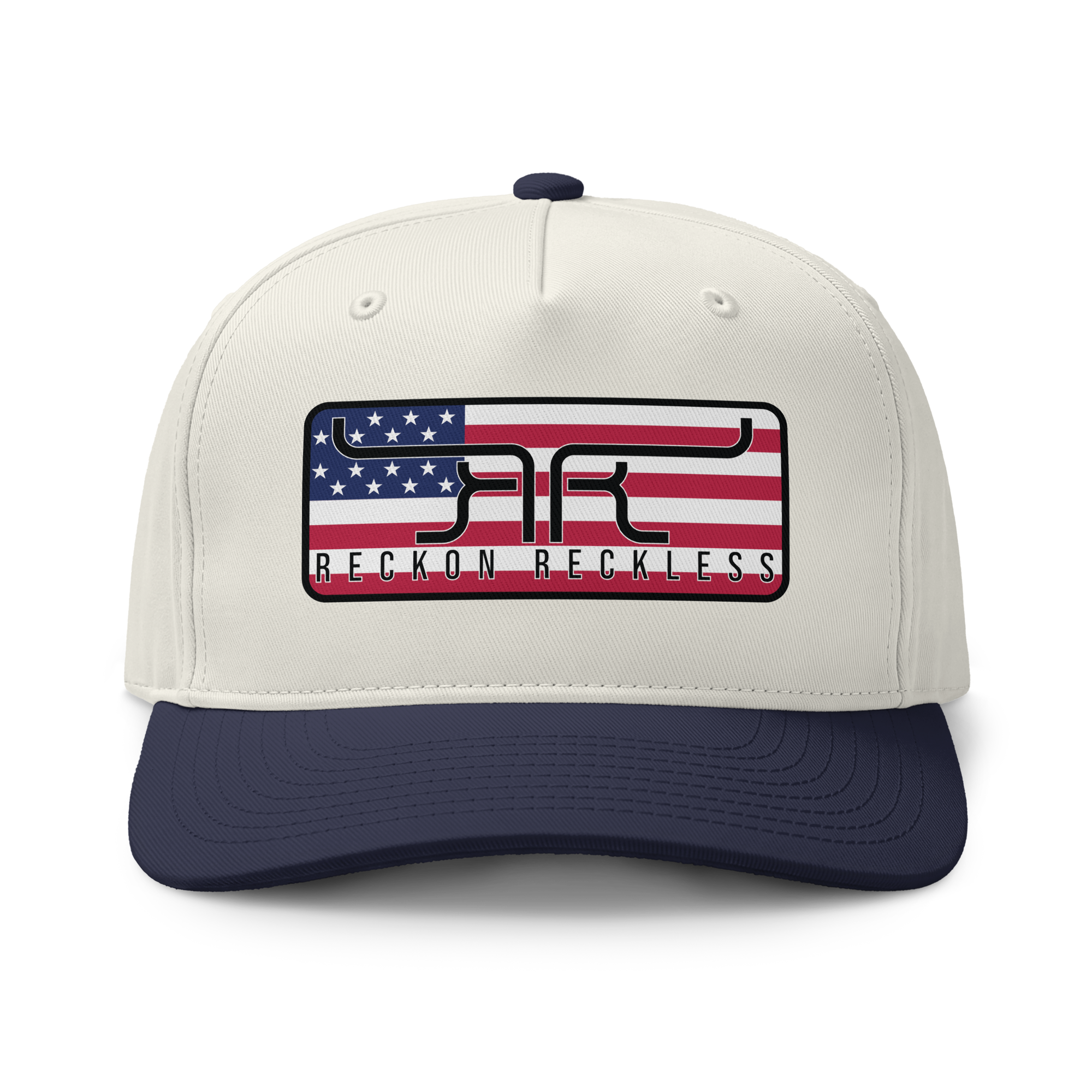 Reckon Reckless - USA Flag Horny Brand II - Natural / Midnight Cap