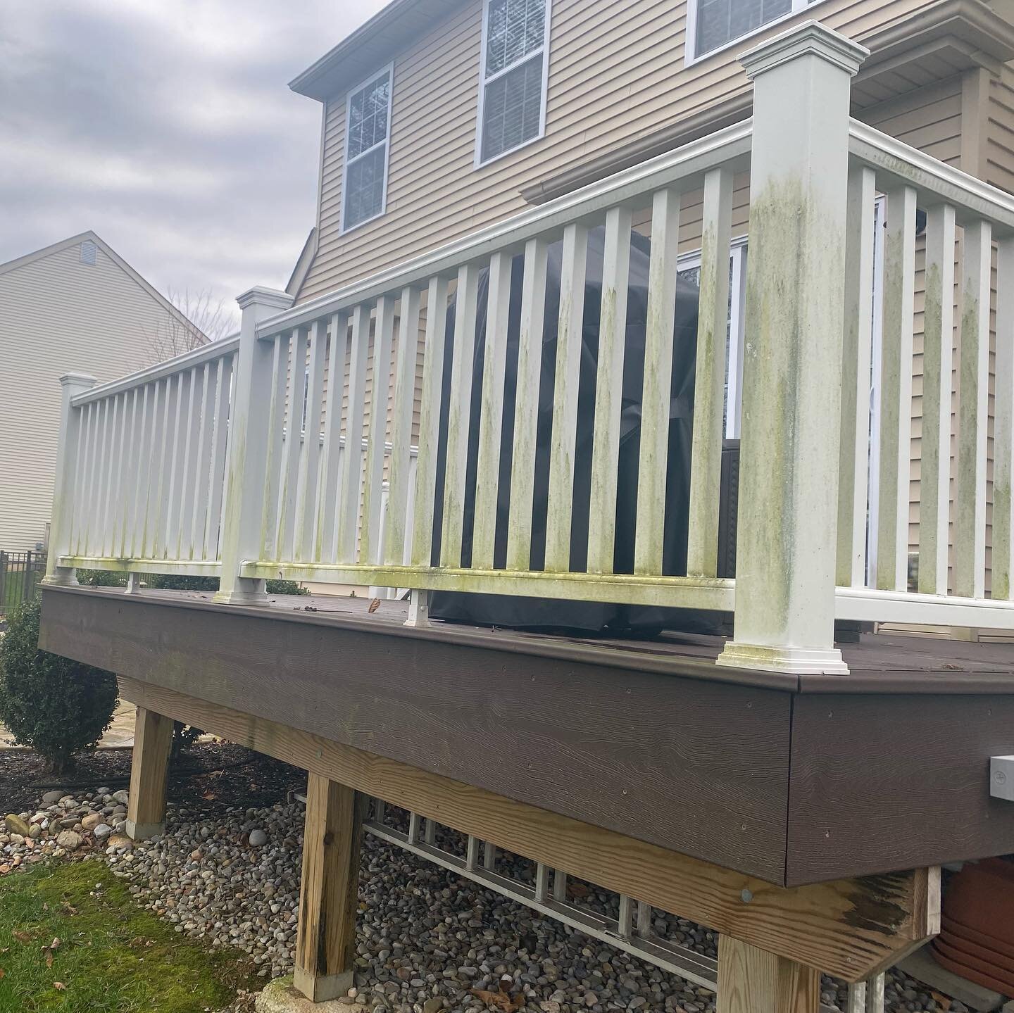 Keeping your trex deck clean can be a pain if you don&rsquo;t have the tome or tools. Hire a professional! Call 908-343-7005 or book online at www.aboveandbeyondcleanllc.com