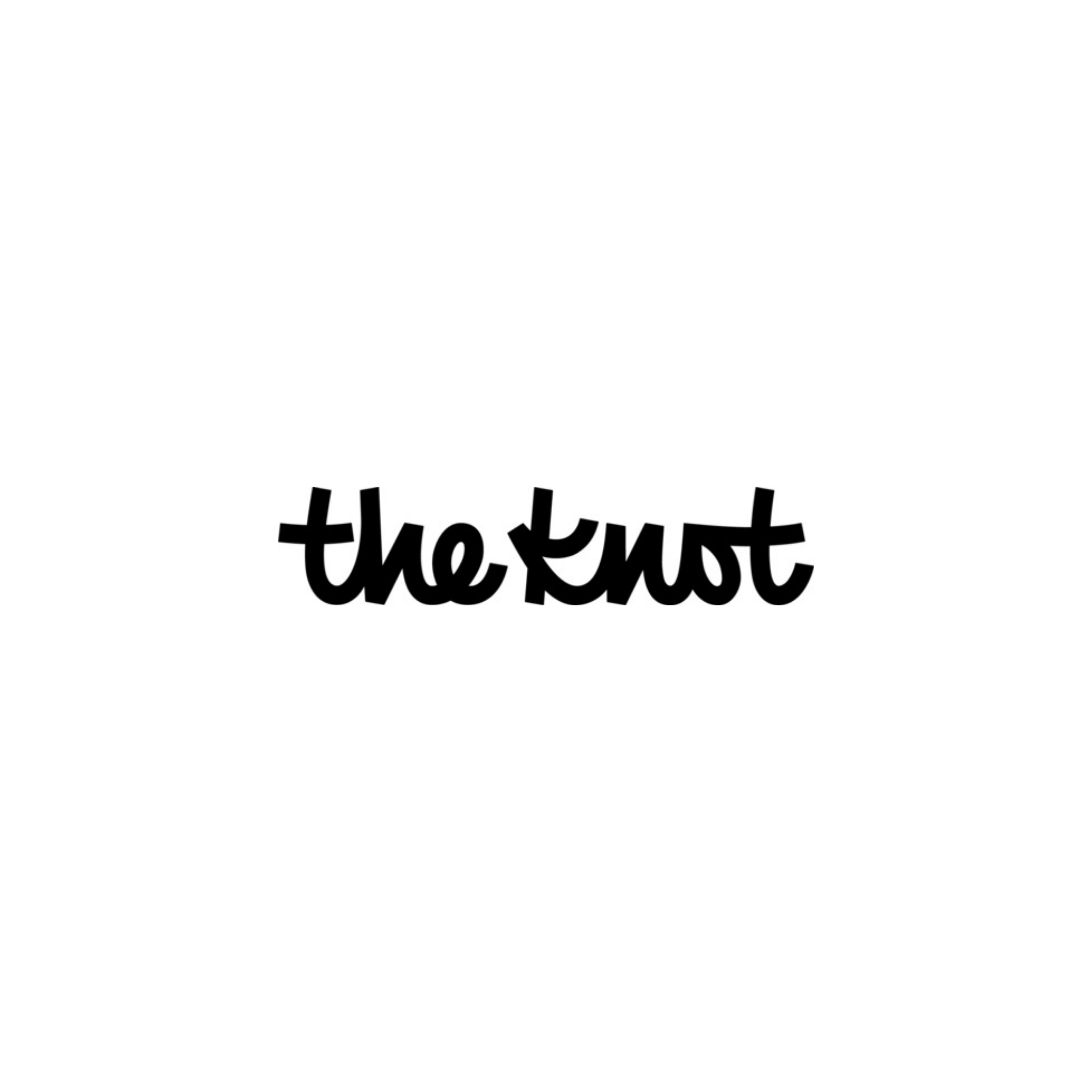 Black and white album cover with text "the knot" in graffiti style, featuring a white horizontal bar across the center.