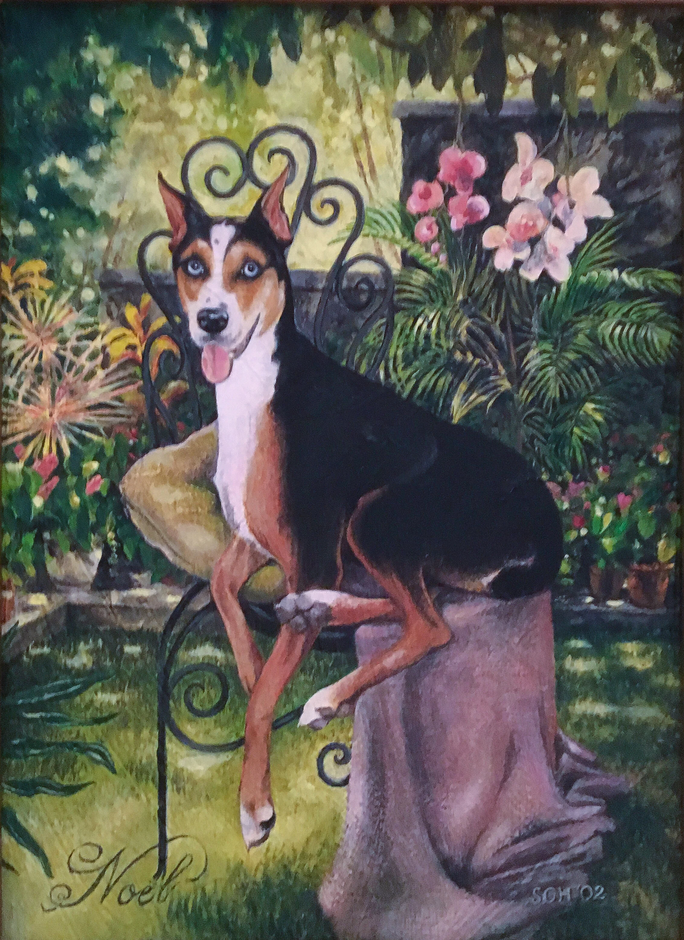    “Noel”      acrylic on masonite    20 x 30cm 
