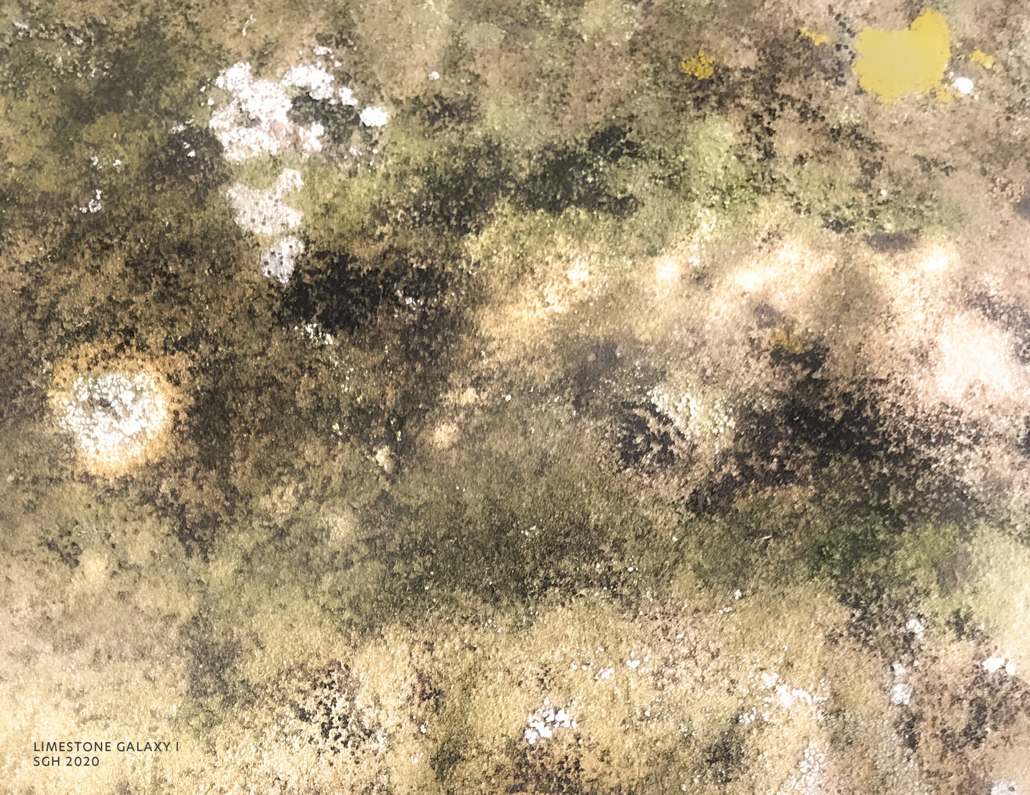    “Limestone Galaxy I”      based on a photo by Susan Graber Hunsberger 