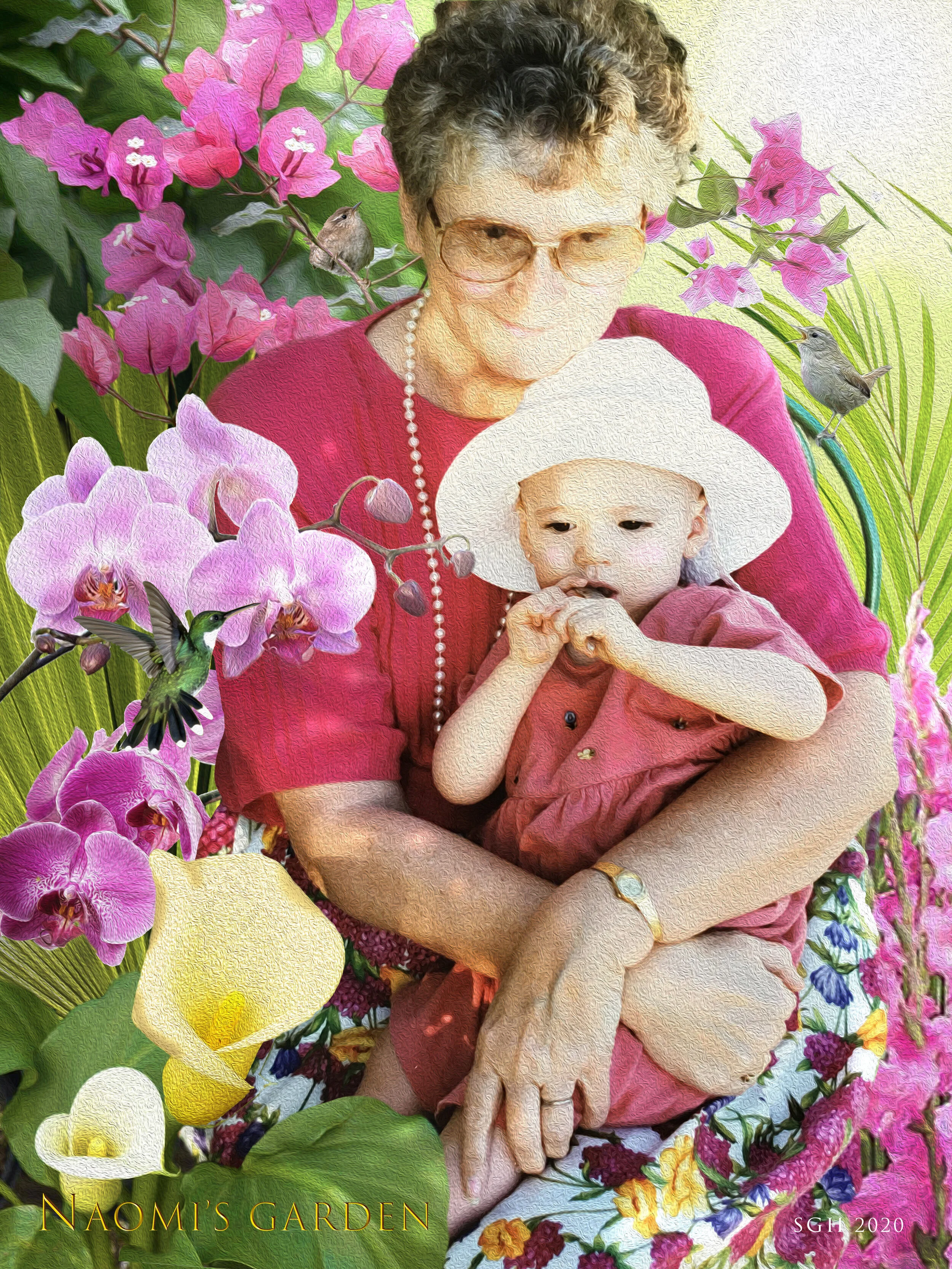    “Naomi’s Garden”      based on photos by Susan Graber Hunsberger        