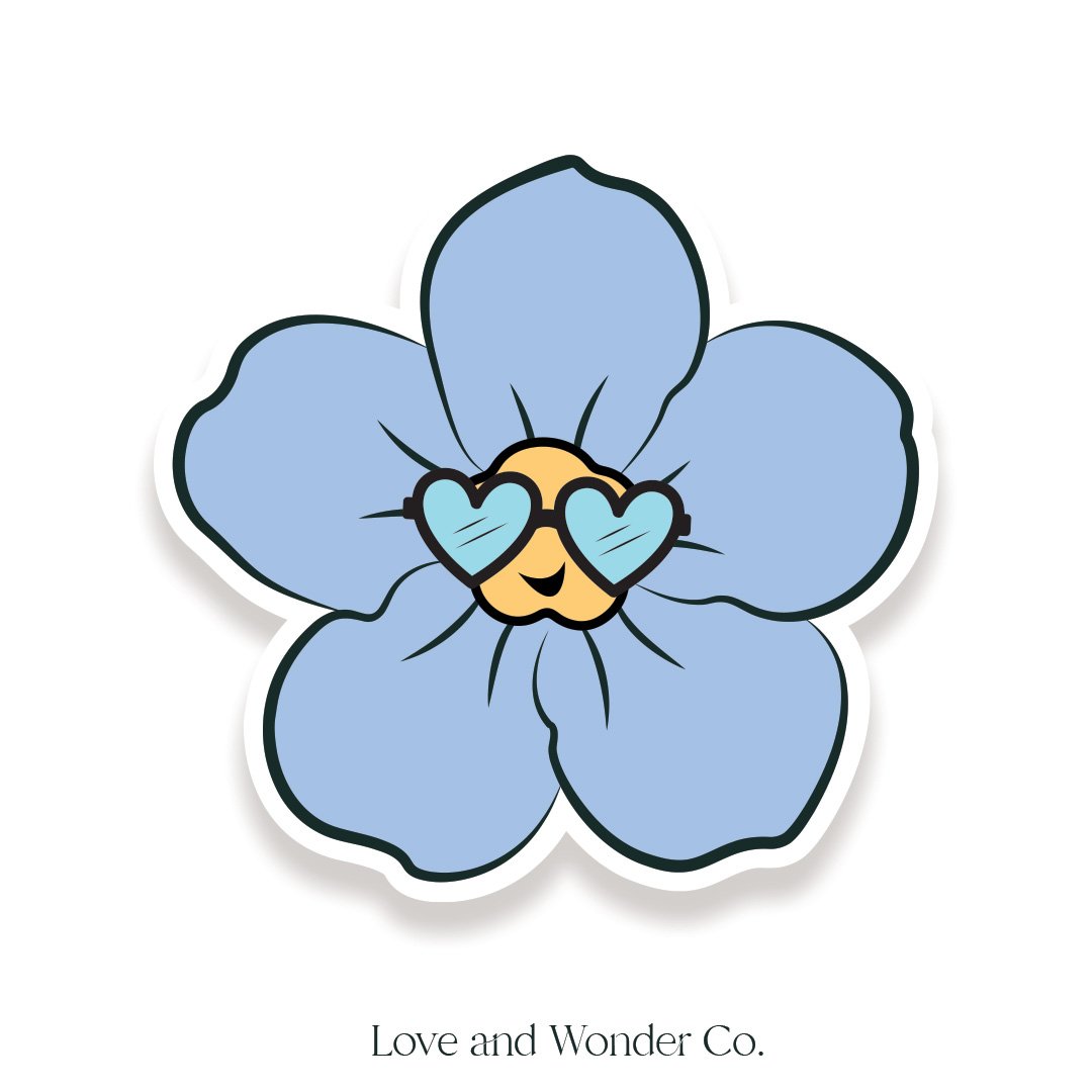 Forget Me Not Sticker