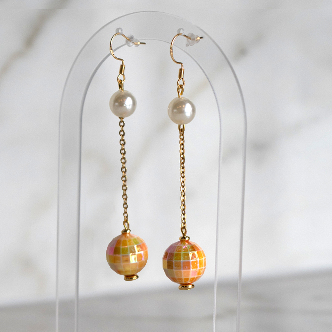 Orange Disco Earrings 01.png