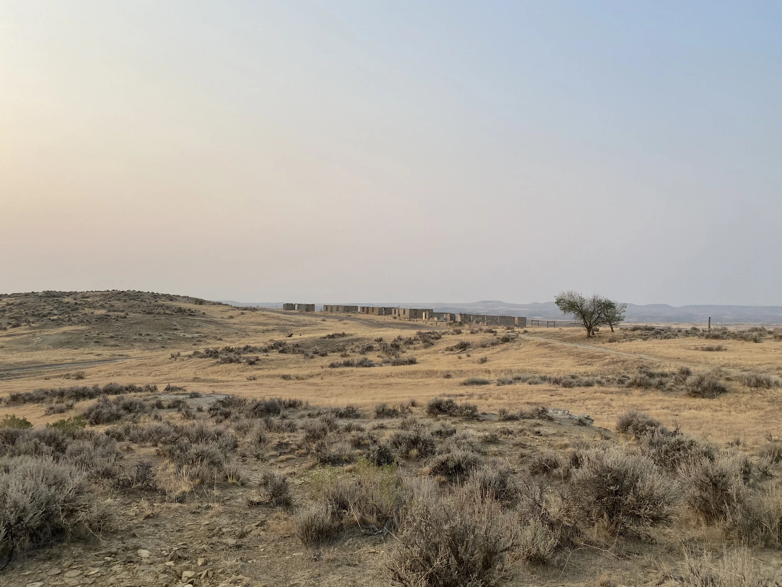 Remnants of the small mining town of Gebo, Wyoming, the location of the first known sighting of Fu-go balloons.