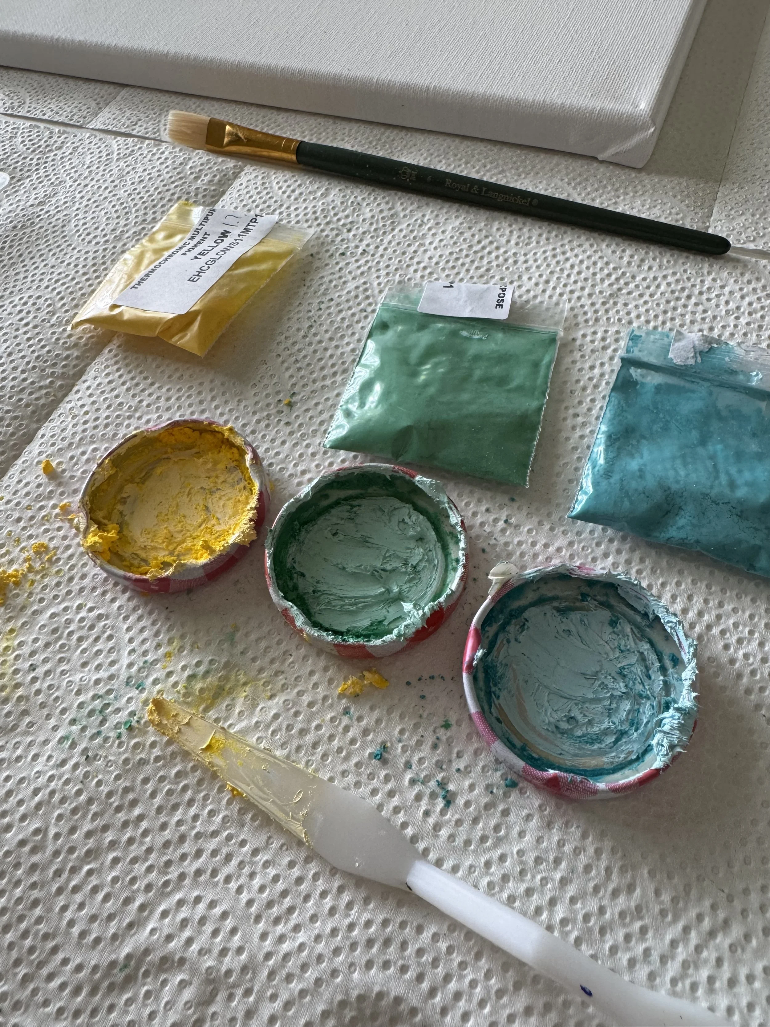 Mixed with Titanium White