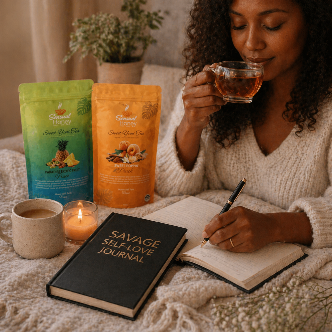 Savage Self Love Journla and Tea bundle photo 2026.png