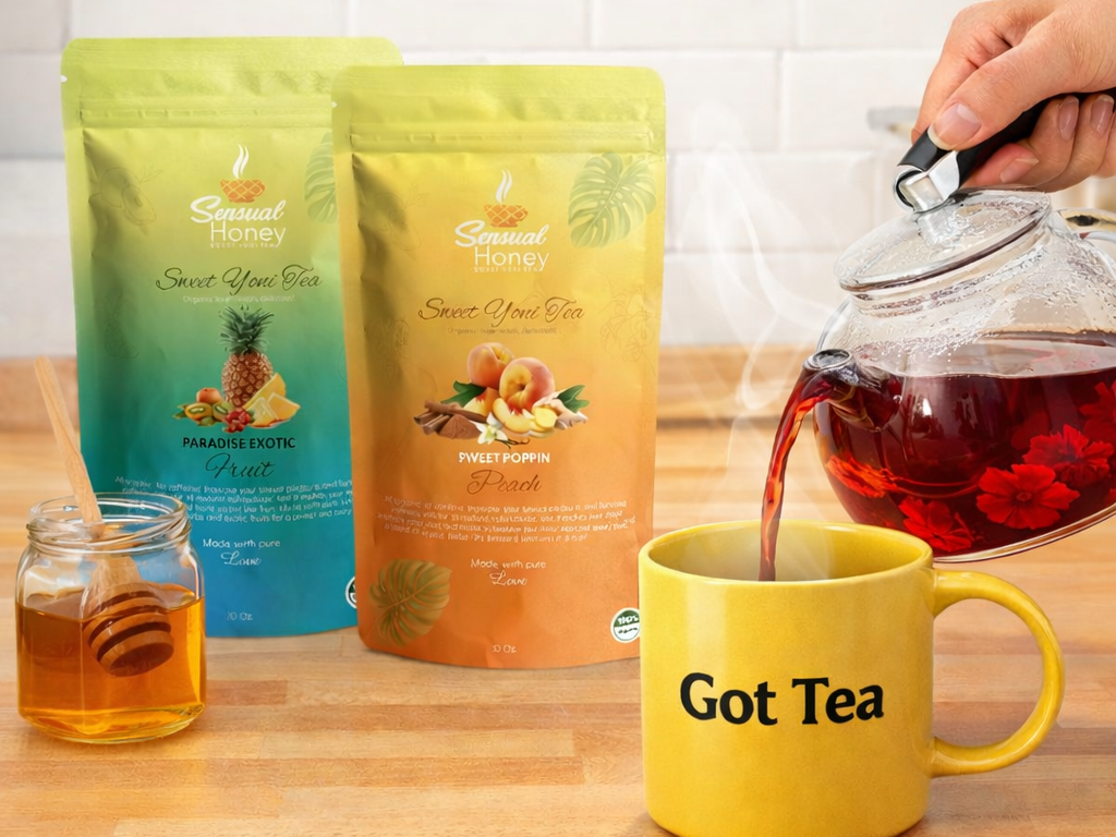 Sweet Yoni Tea & Journal Bundle - Get Two Teas and a Savage Self Love Journal