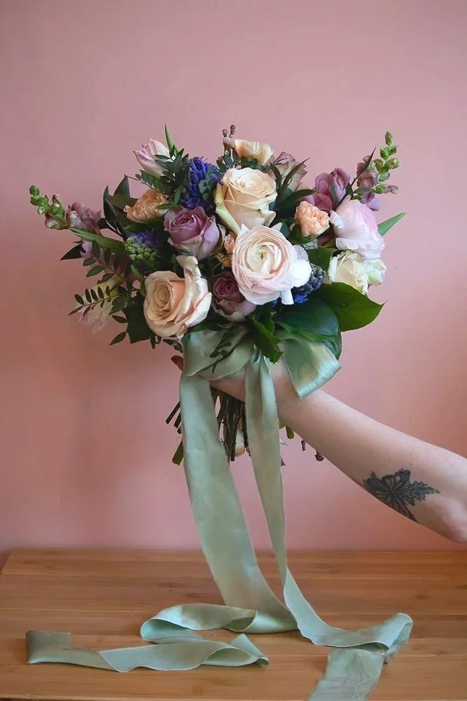 Harmonia - Blush, Lavender and Blue Bouquet