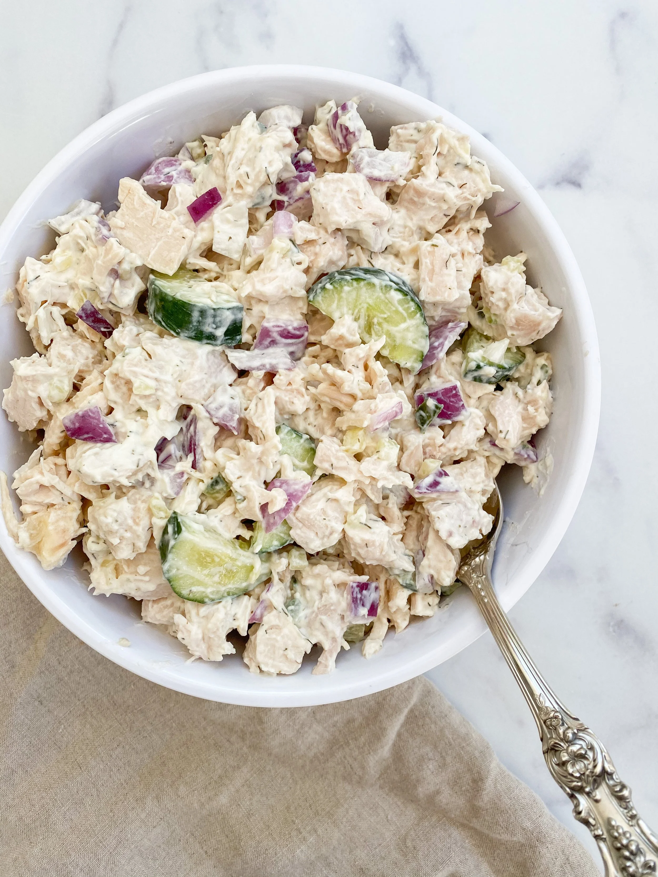 Tzatziki Chicken Salad — The Peachie Spoon High Protein Recipes