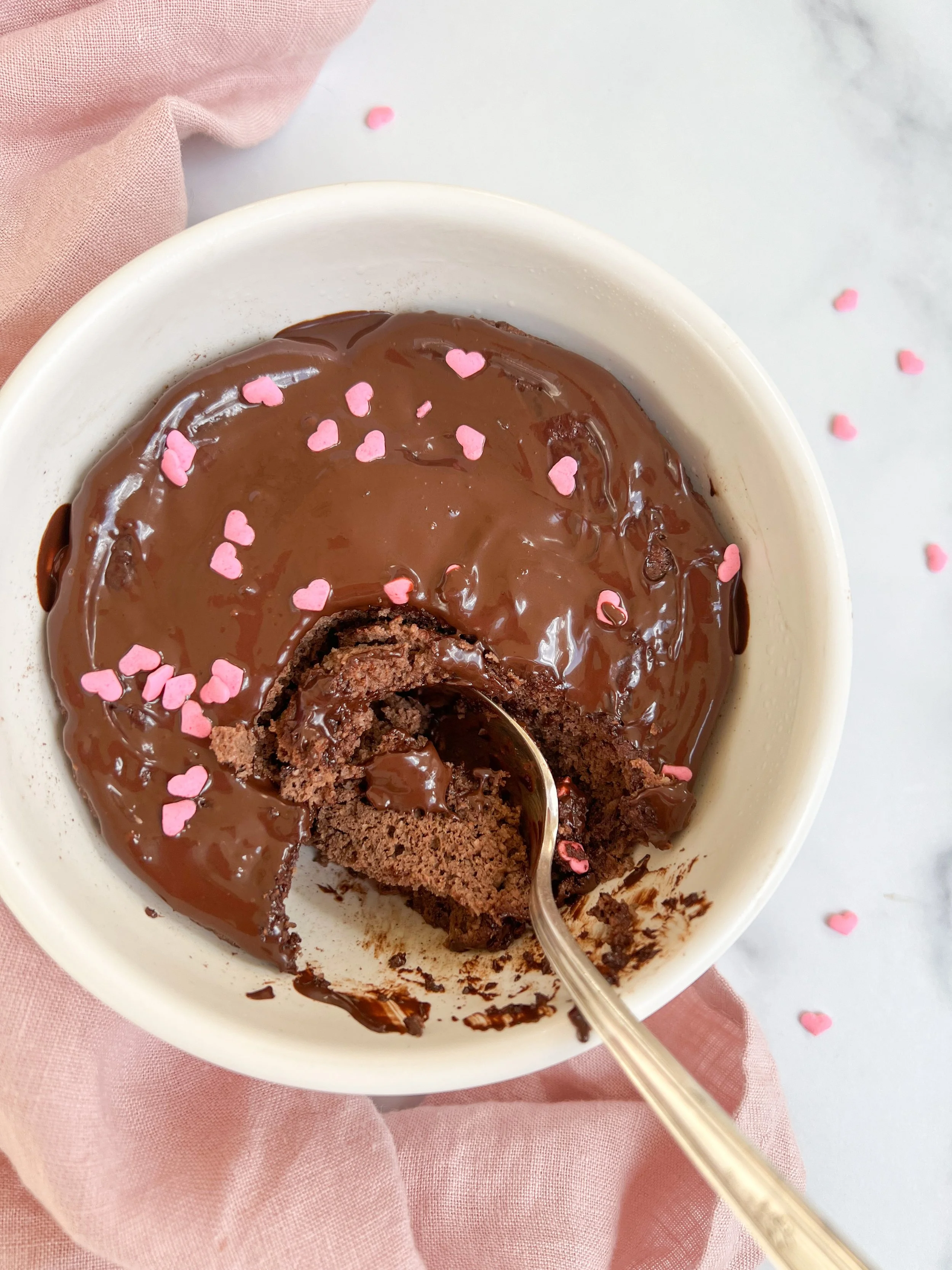 Flourless Ganache Mug Cake — The Peachie Spoon High Protein Recipes