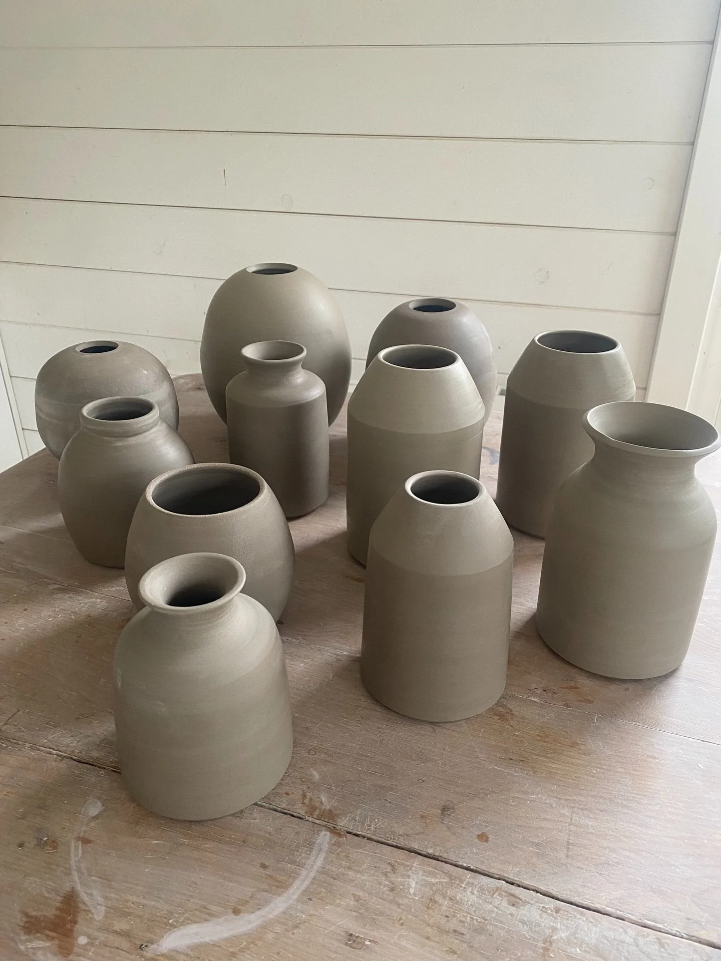 New year&hellip; new forms. I&rsquo;m really enjoying the challenge of throwing new forms this week in between teaching at Zed Alley.

It&rsquo;s the weekend but I don&rsquo;t think I can keep away, I&rsquo;ll be turning the ones I&rsquo;ve thrown to