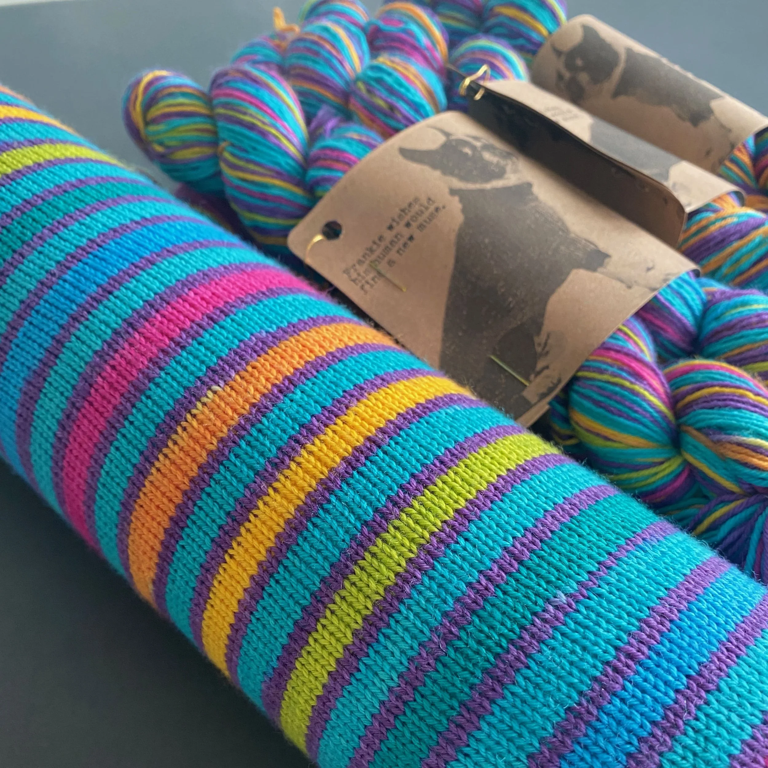 Frankie - Hand Dyed Self-Striping Yarn