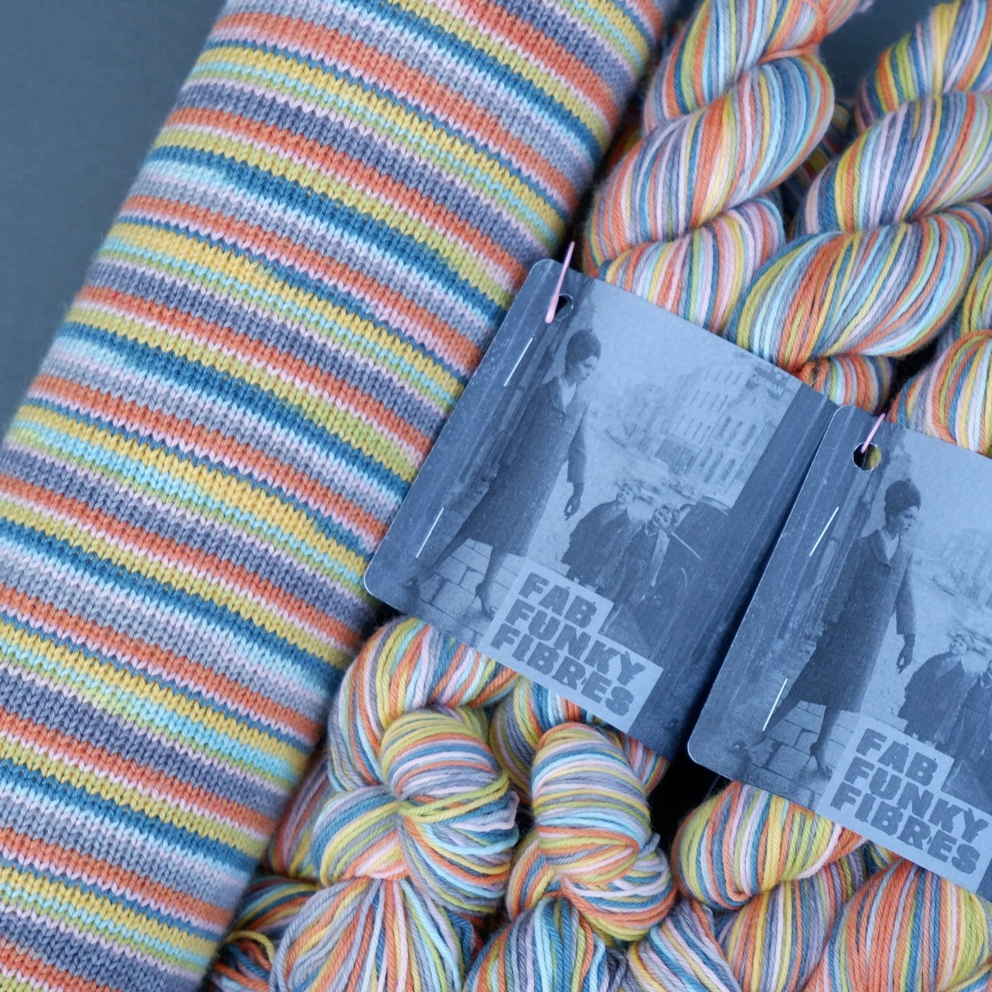 Fashion Micro Stripes - Hand-dyed self-striping sock yarn