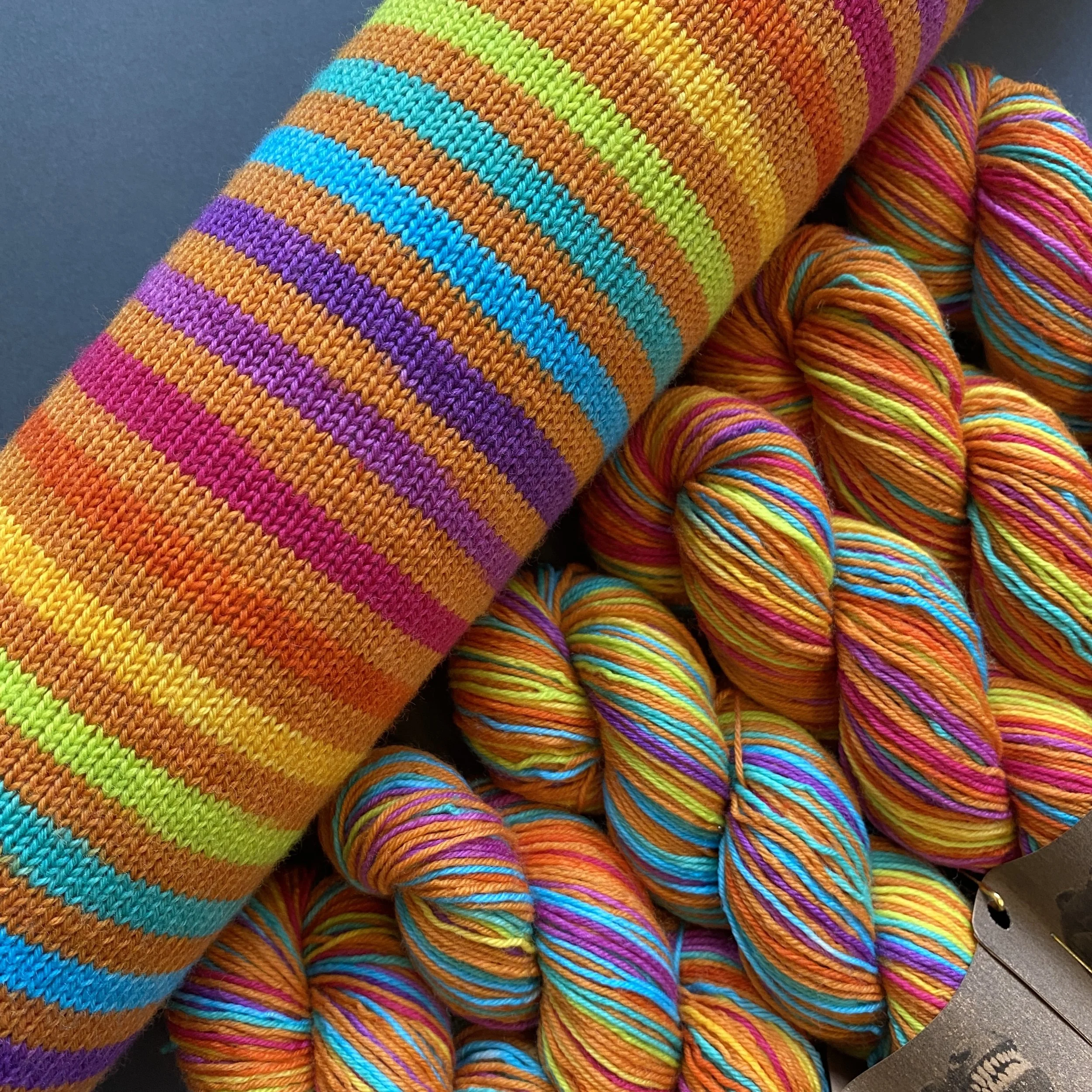 Be You - Hand Dyed Self-Striping Yarn