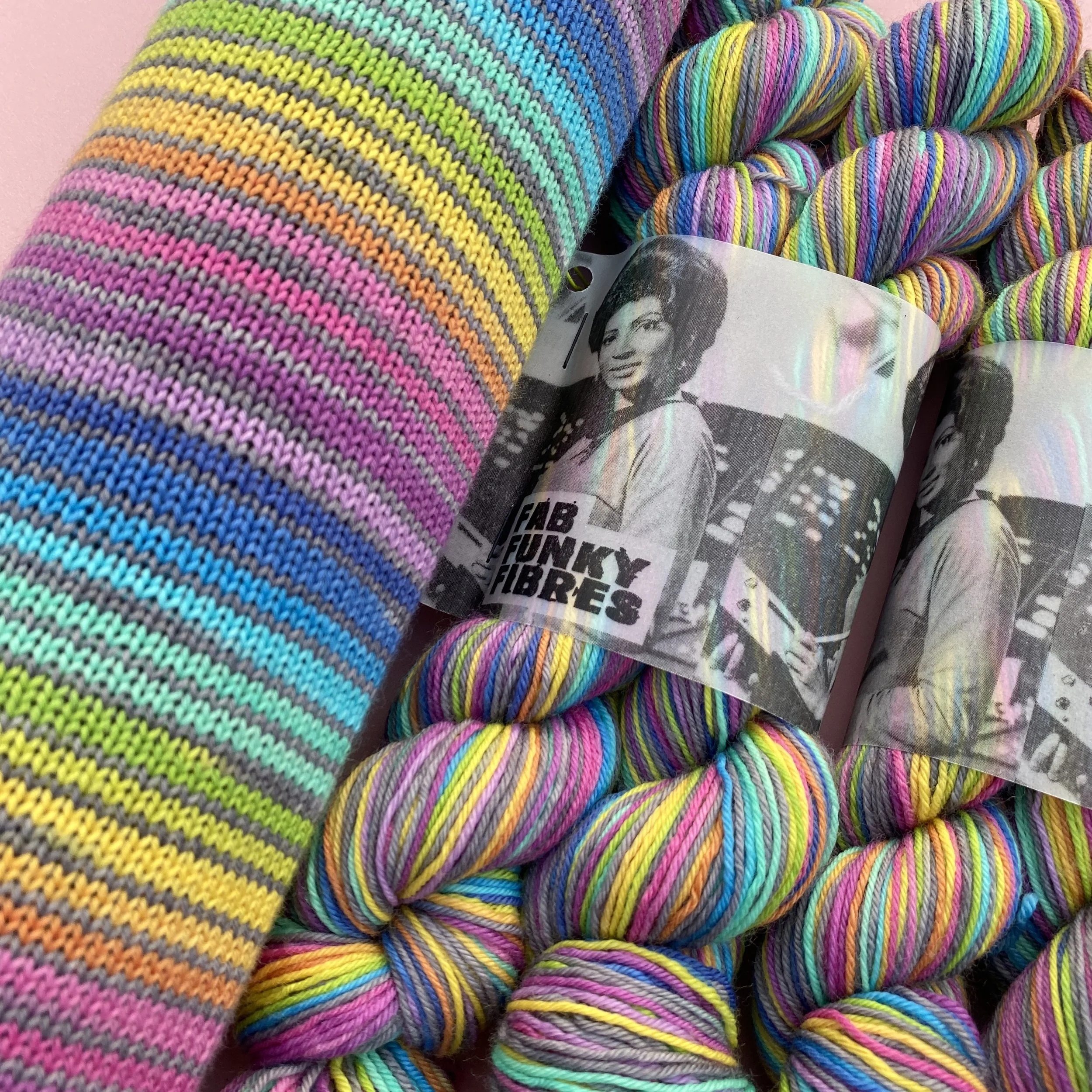 Bridge to Captain Kirk – Rainbows Ahead– Hand Dyed Self-Striping Yarn