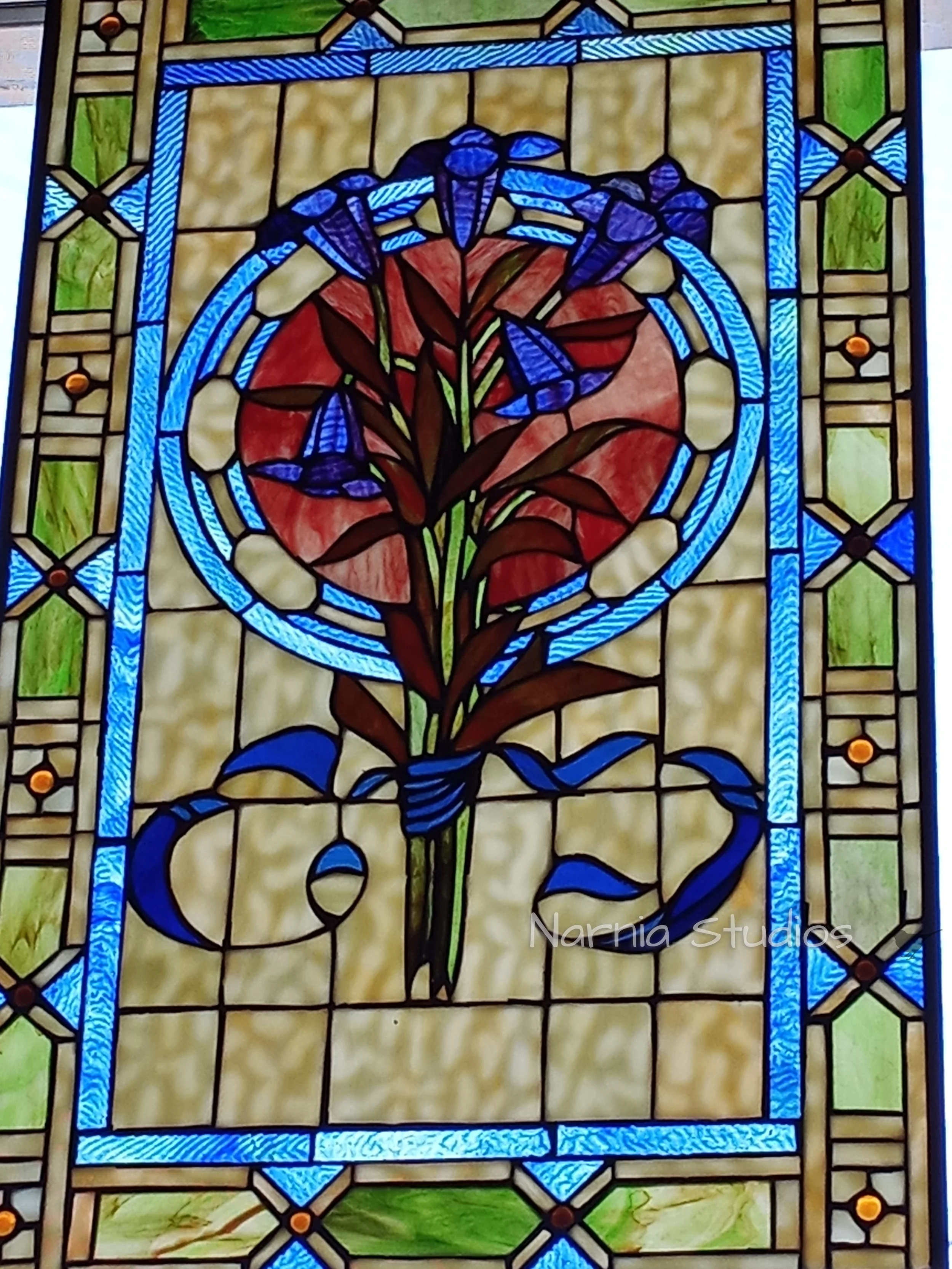 "Daisy" Stained Glass Panel — Narnia Studios — American Made Treasures