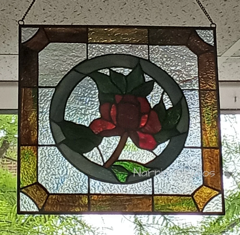 Stained Glass Rose Patterns