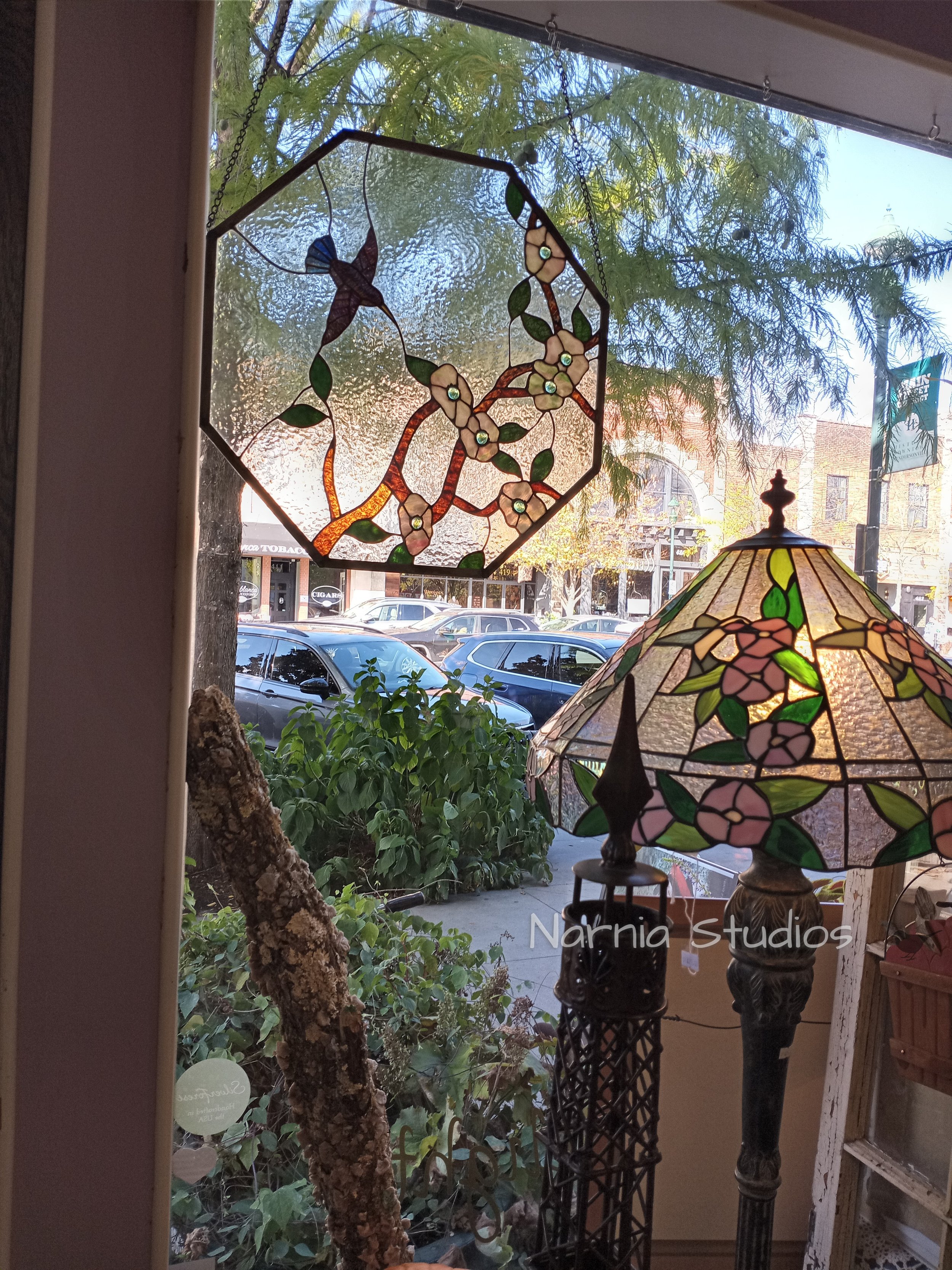 "Window Cats" Stained Glass Panel — Narnia Studios — American Made