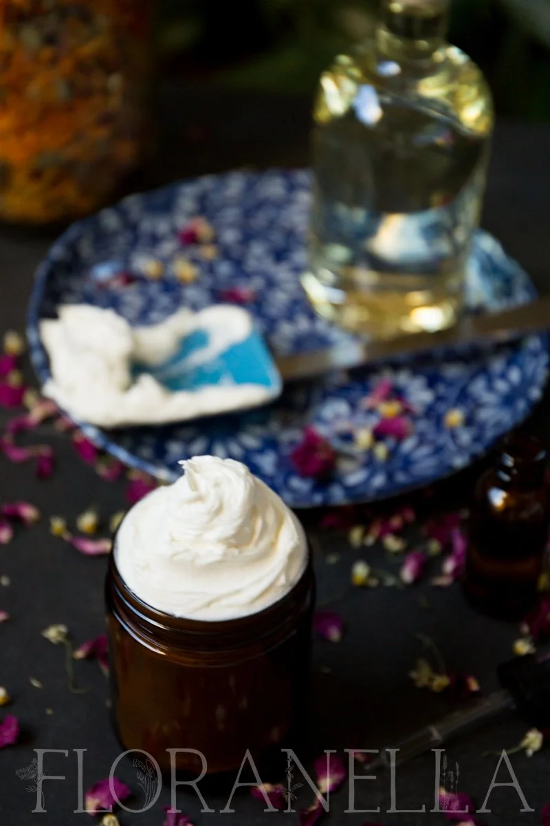 How to Make Whipped Body Butter DIY Recipe with Herbs and Essential
