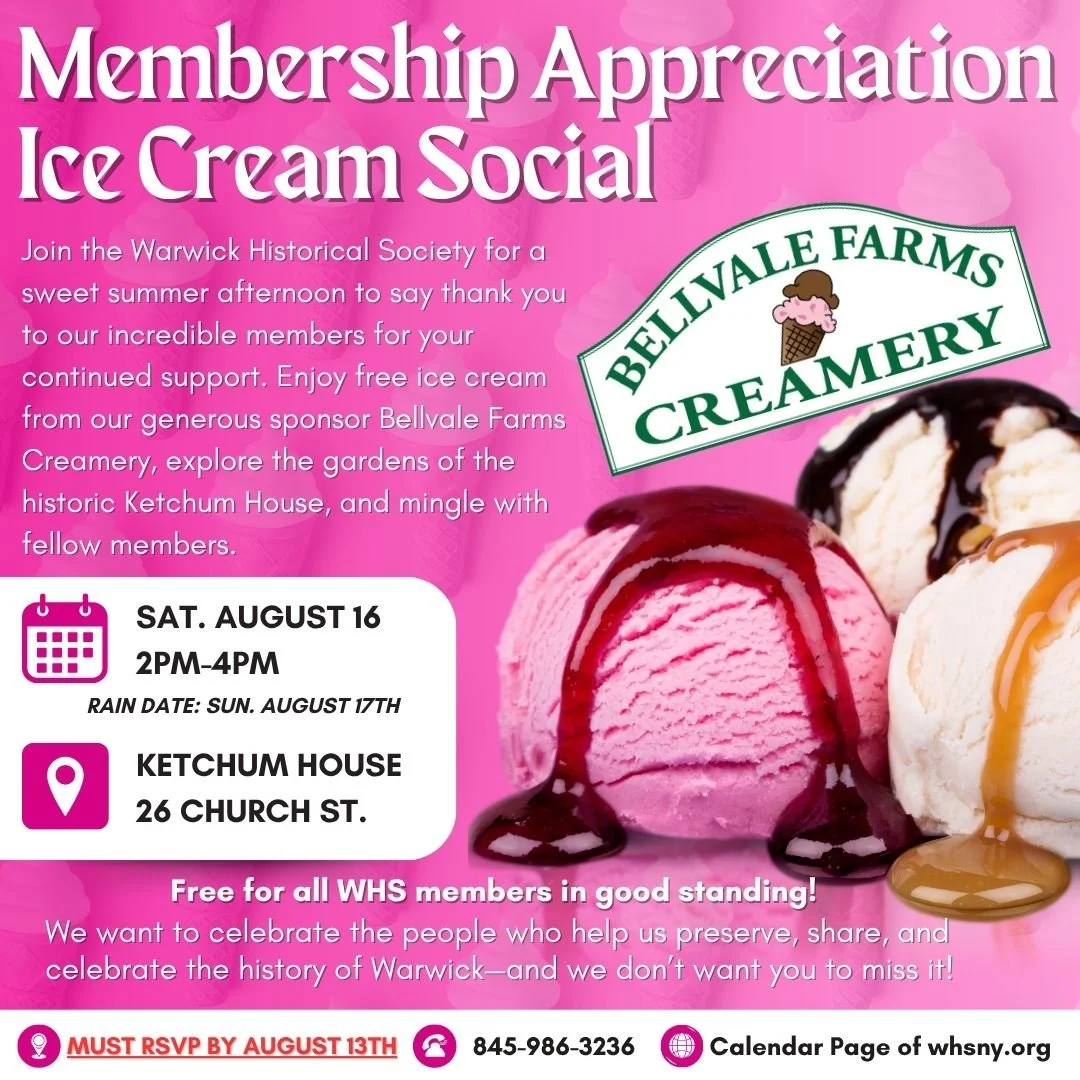 WHS Membership Appreciation Ice Cream Social!