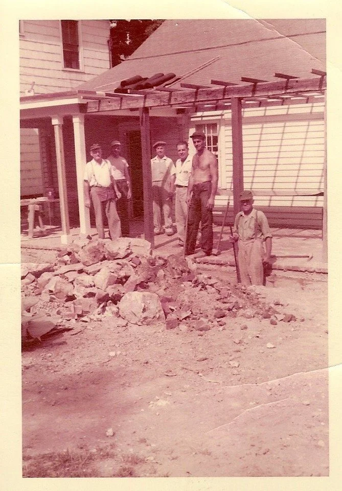 The back of the 1810 House remains pretty much the same to this day.