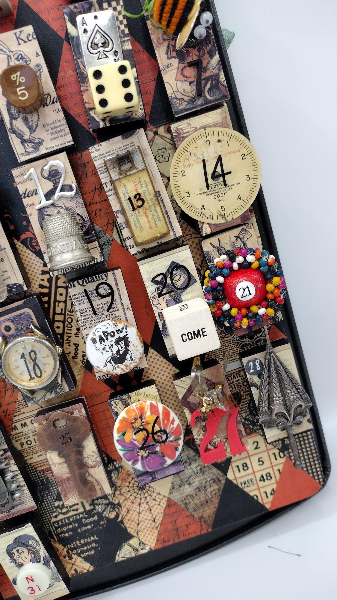 Wall calendar Alice black orange number closeup2.jpg