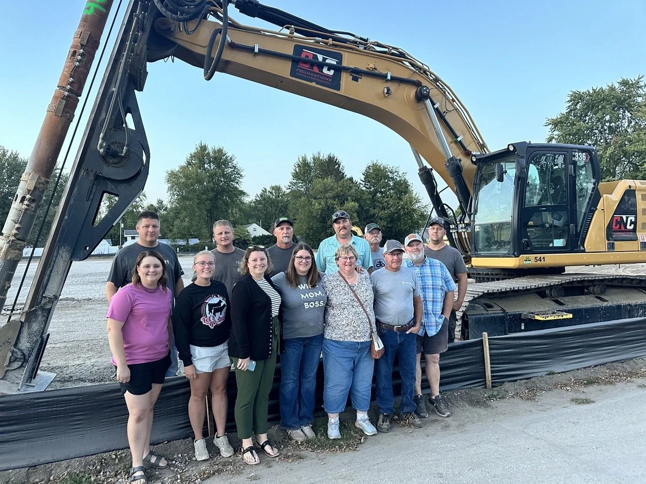 HCAIA members on site for tour