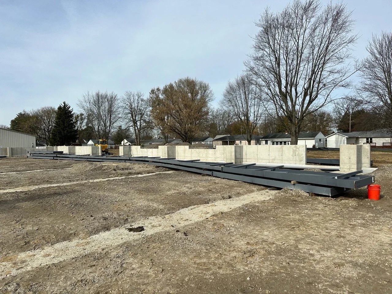 Steel Trusses and Front Entry Taking Shape