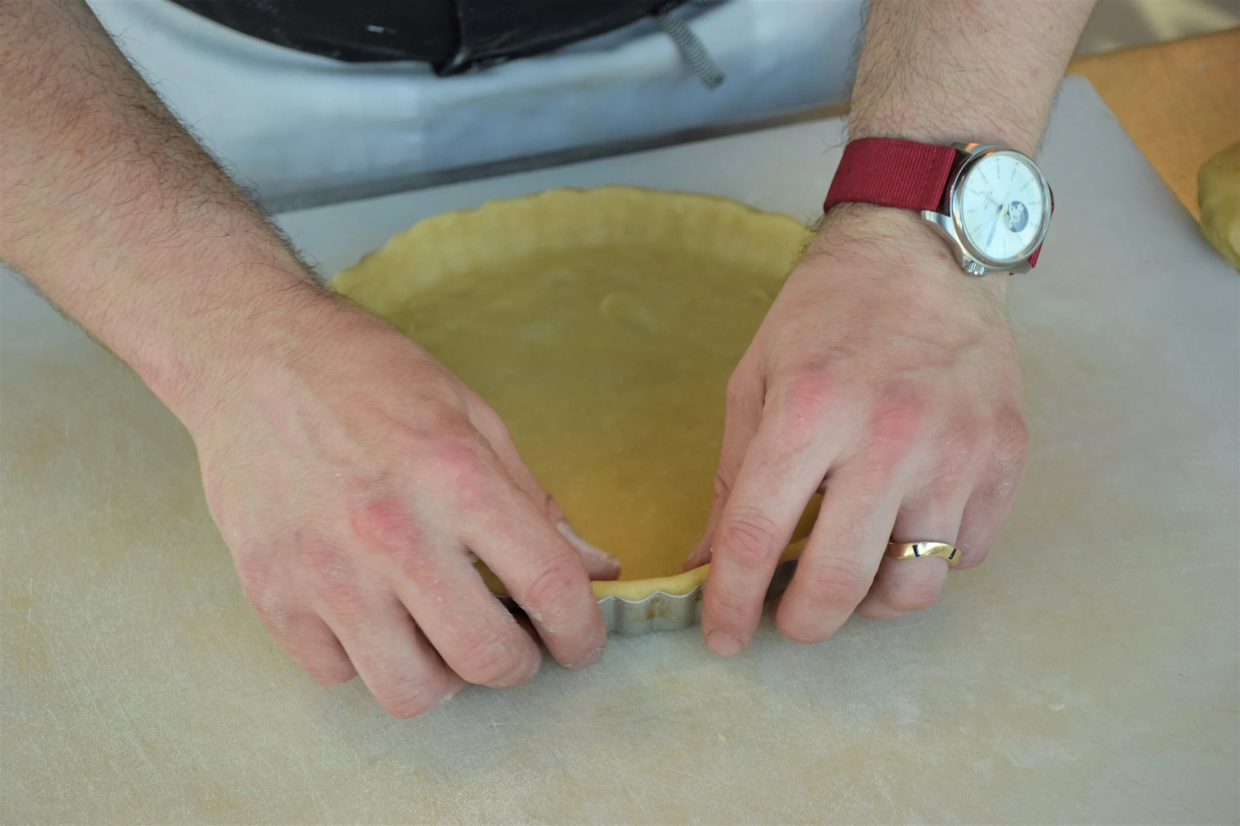 Shaping pie in mold_2.JPG