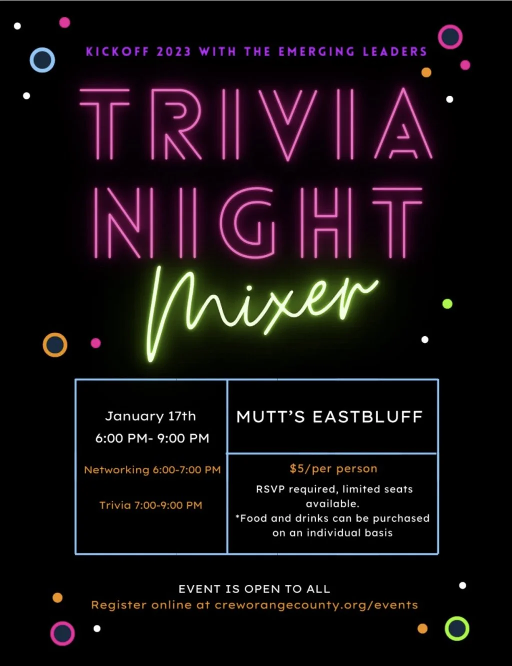 TRIVIA NIGHT MIXER