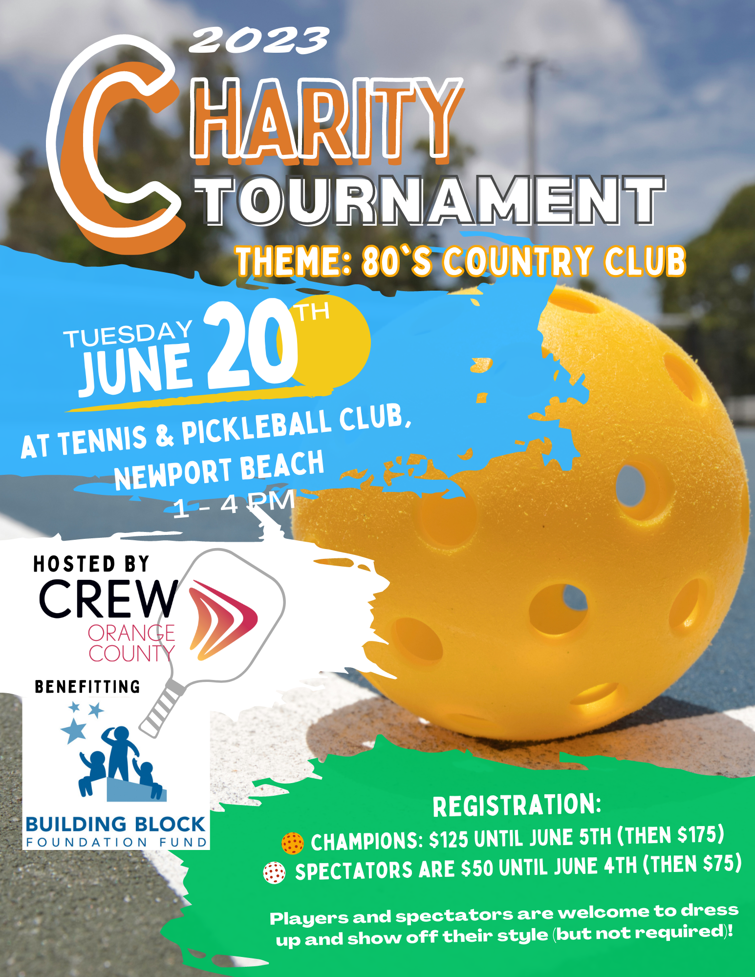 CREW Orange County  to Sponsor Charity Tournament