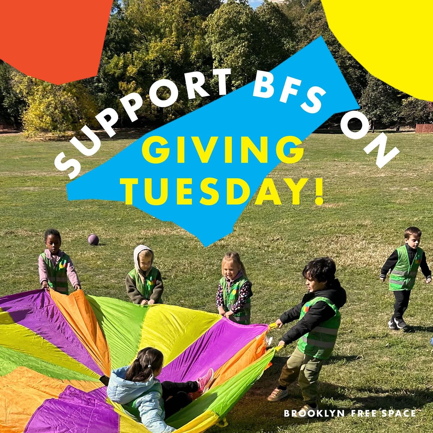 Three reasons to support Brooklyn Free Space on Giving Tuesday (Link in Bio):

👩🏽&zwj;🏫 Did you know many teachers have been a part of our coop for decades? Help us continue paying competitive salaries through the BFS Teacher&rsquo;s Fund.

🤝 Hel