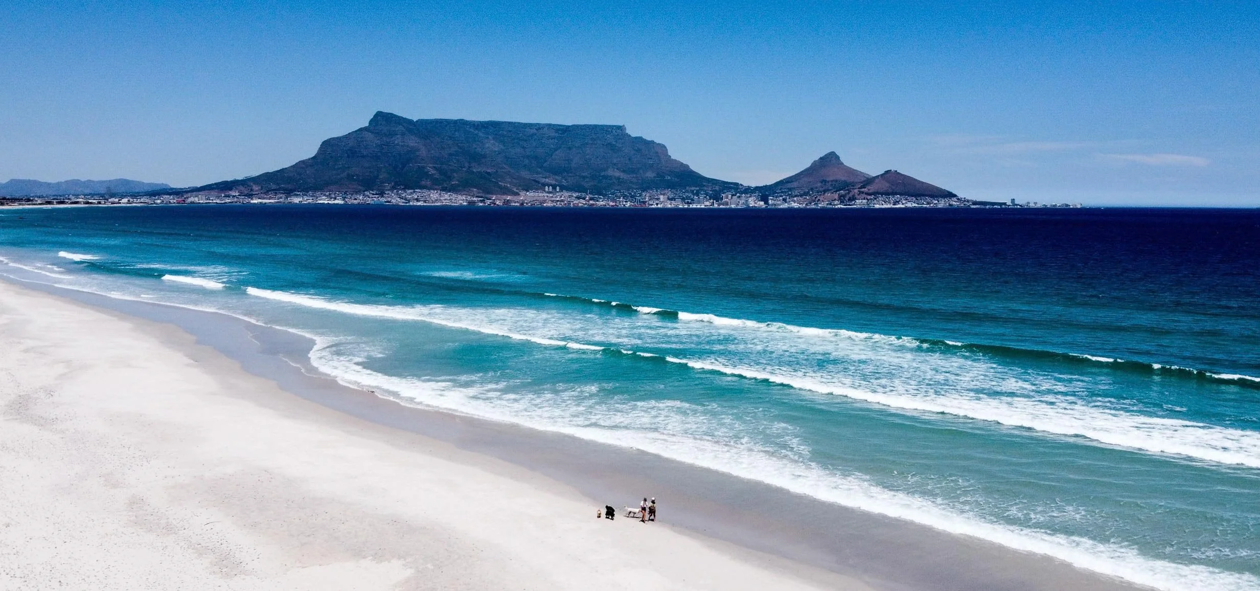 Blouberg Beach, Cape Town. View of Table Mountain. Best Beaches to visit in South Africa.