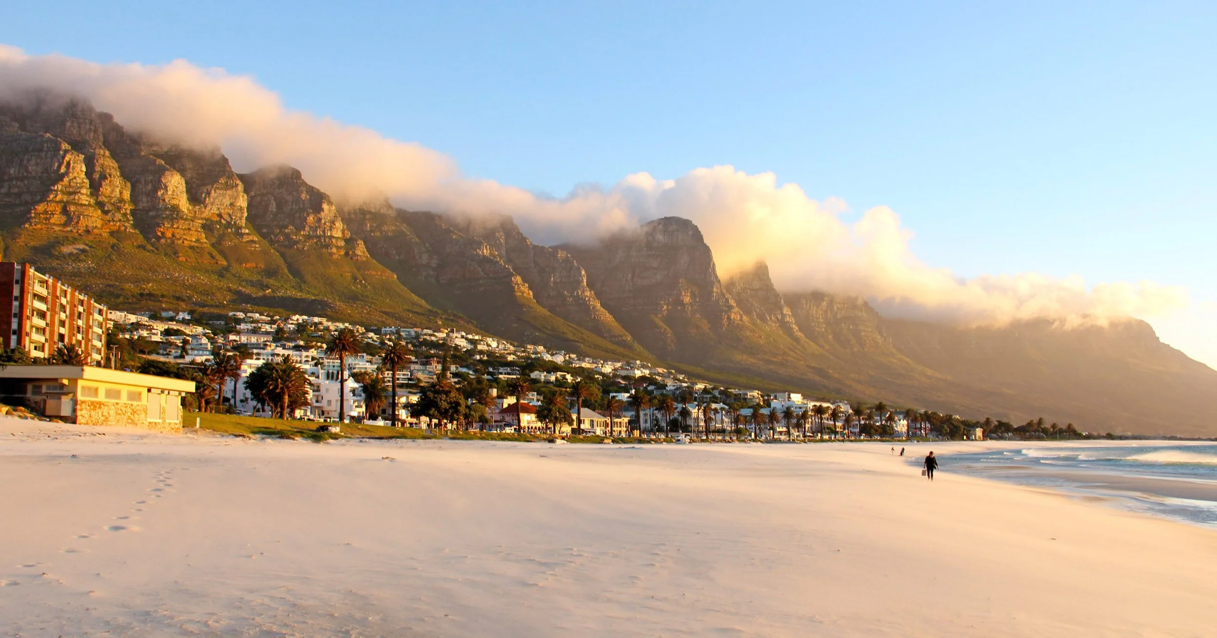 Camps Bay Beach, Cape Town. Best beaches to visit in South Africa.