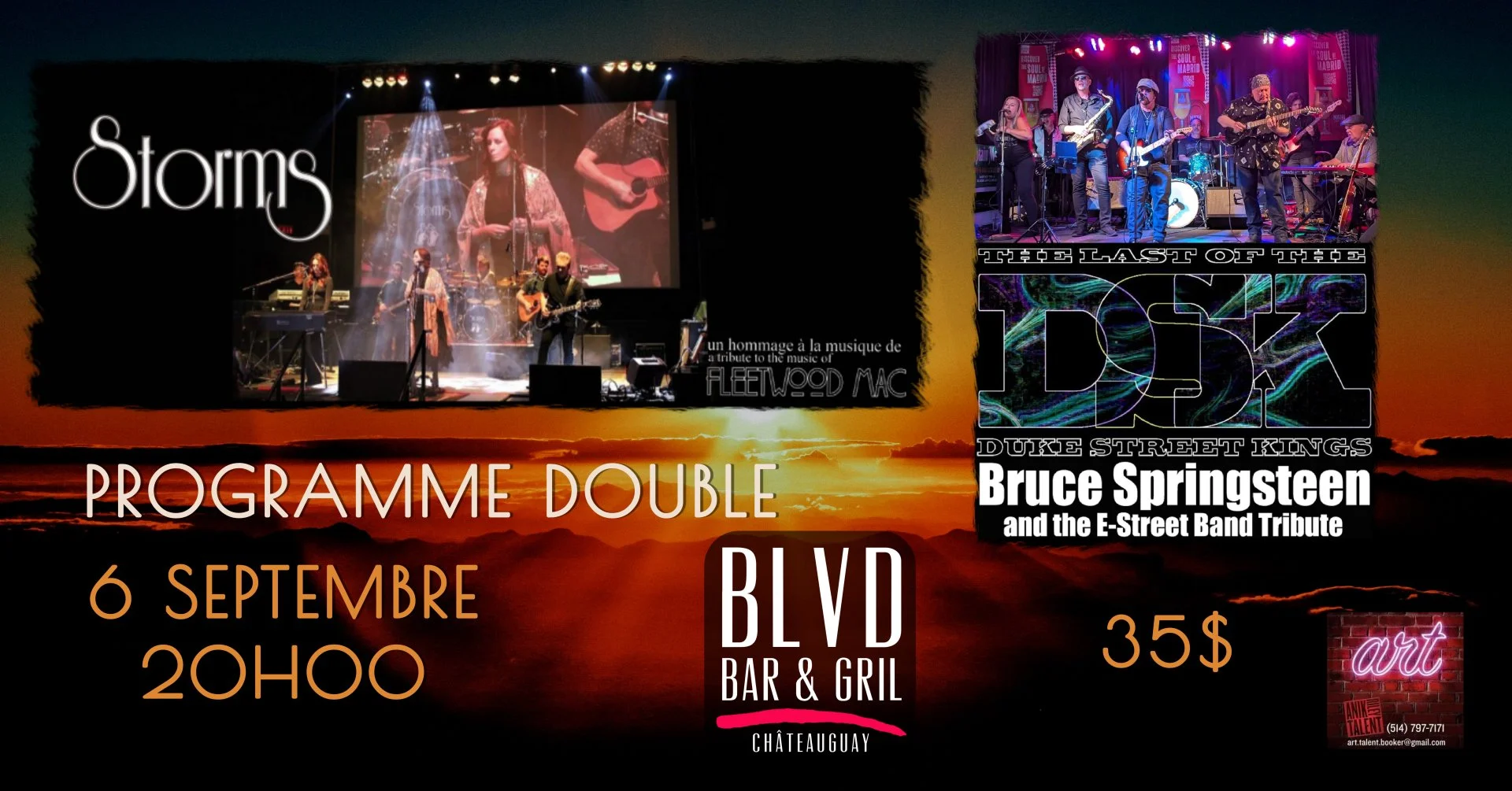 Storms - un hommage à la musique de Fleetwood Mac / Les Duke Street Kings un hommage à la musique Bruce Springsteen