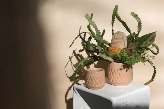 mermaid style coral flower pot