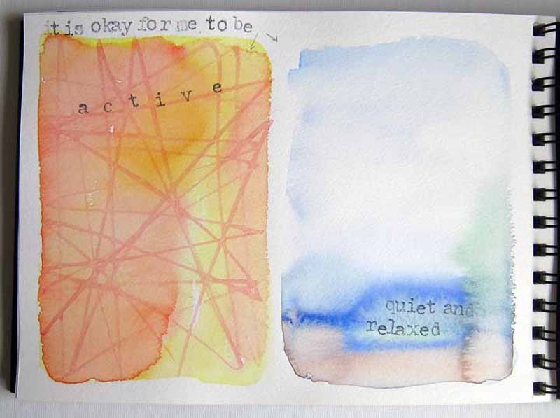 It is okay for me to be active *and* quiet and relaxed.