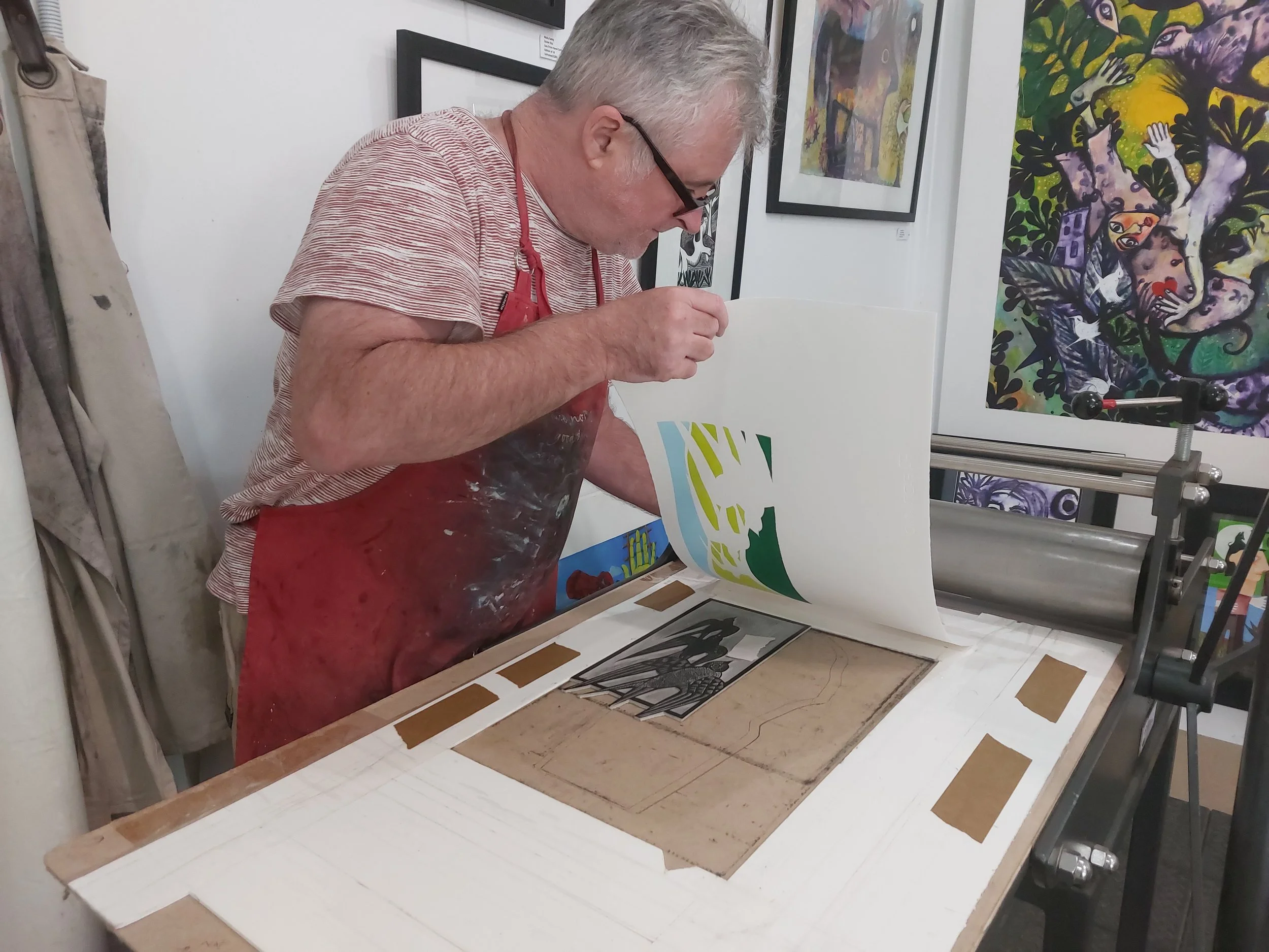 Advanced notice of nicky’s one-day small group Printmaking workshop on the 28th of November