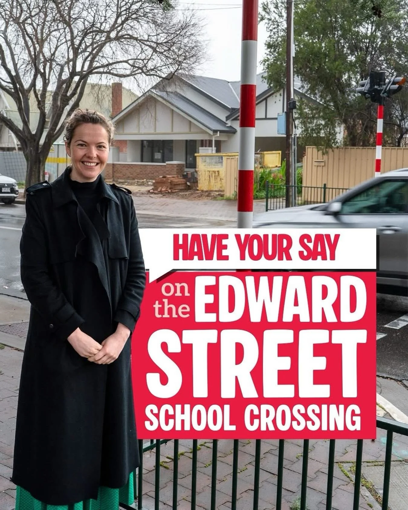 I want to hear your views on the Edward Street School Crossing 📣

The crossing has consistently been raised with me as a worrying location by members of the school community and nearby residents. 

Before I continue advocating for improvements to th