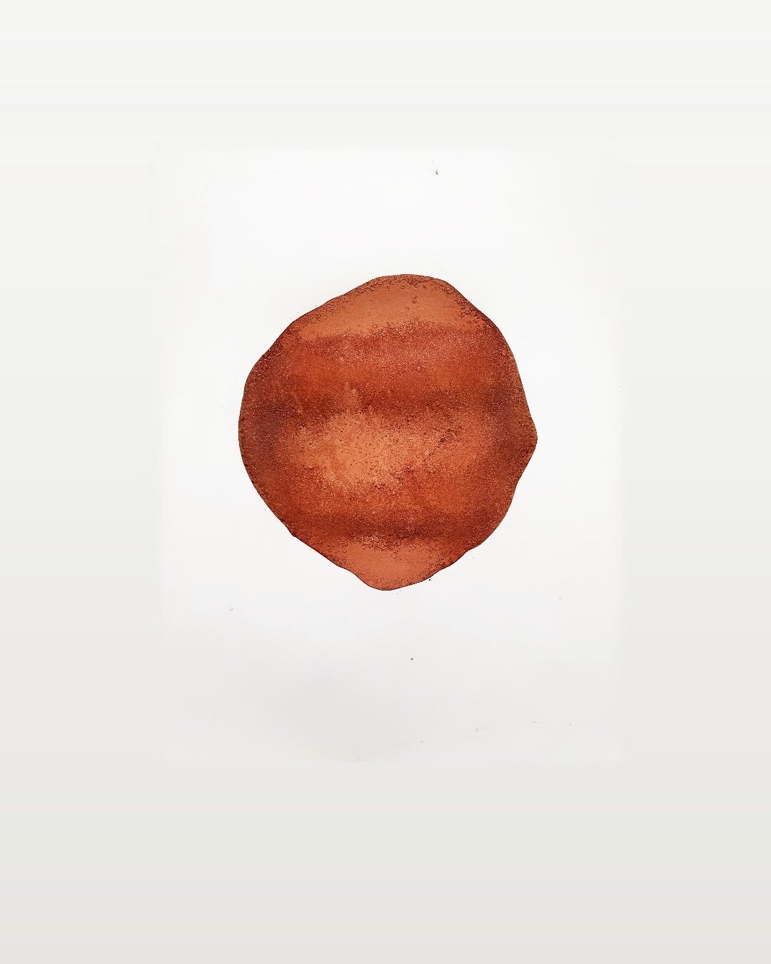 Tree Ring Drawing, Bloodwood Tree Sap and Salt, 21.0 x 29.7 cm, 2020. (FOR SALE).