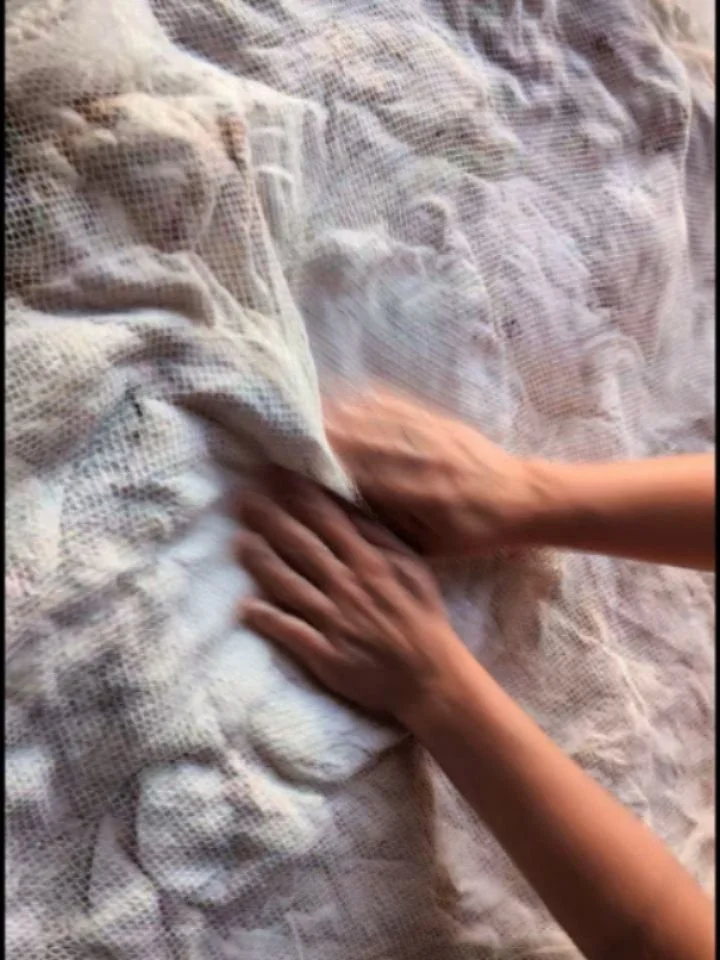 The process of repair. 

'I want to see the forest, without it seeing me (forest skins)&rsquo; - created as part of the Artists in Nature International Network (@ainin_art) Forests&rsquo; Dreams project for Les Nuits des For&ecirc;ts (@les_nuits_des_